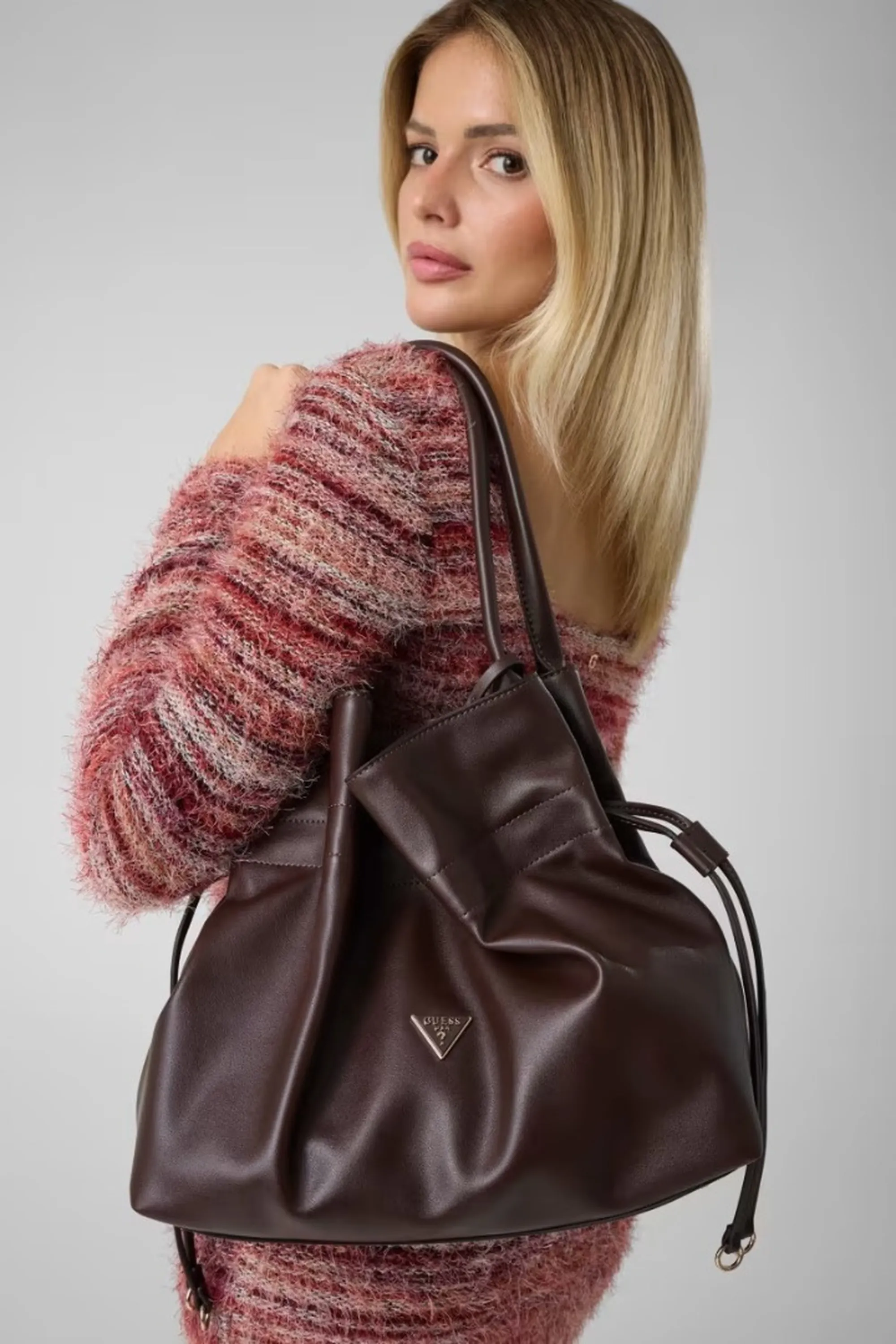 Guess B'Karima Tote Bag' Brown Hwng2249230 195359