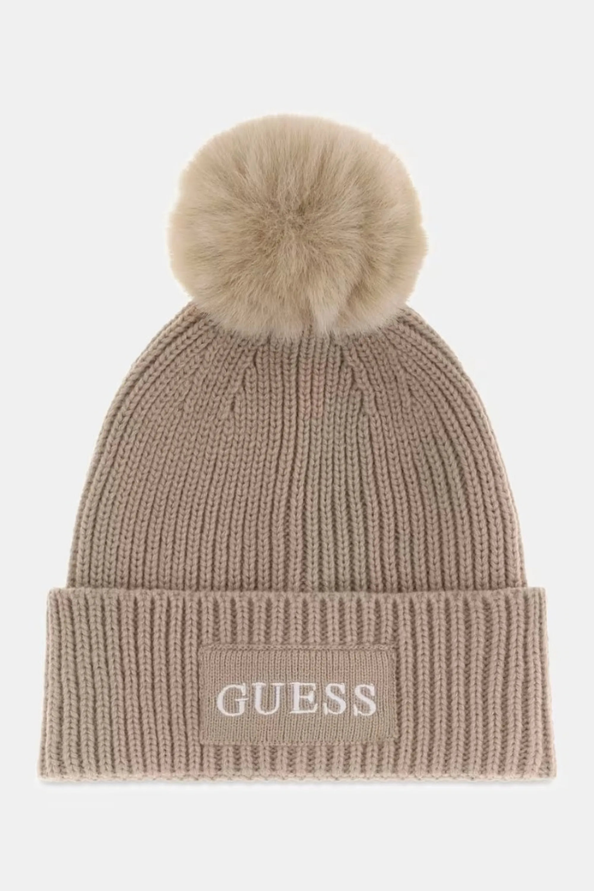 Guess Cappello Lavorato A Maglia Amorette Taupe Aw5650Wol01 197632