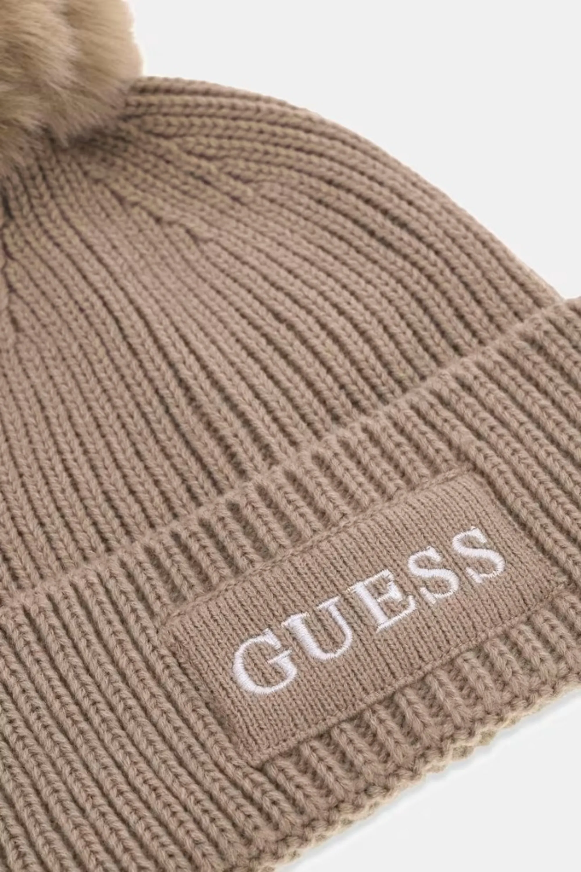 Guess Cappello Lavorato A Maglia Amorette Taupe Aw5650Wol01 197634