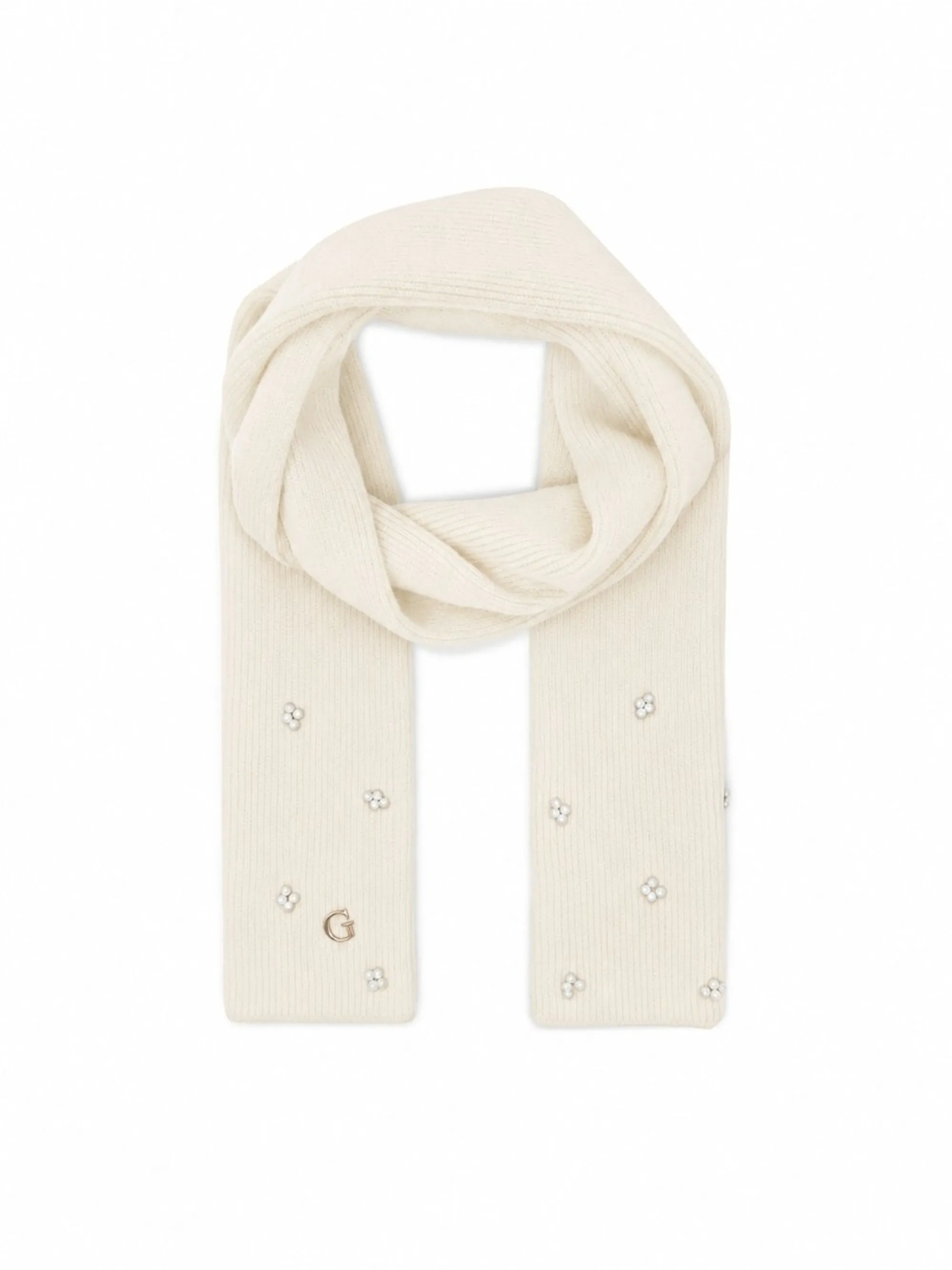 Guess Sciarpa Guess Bianco Sporco Aw5636Vis03 193108