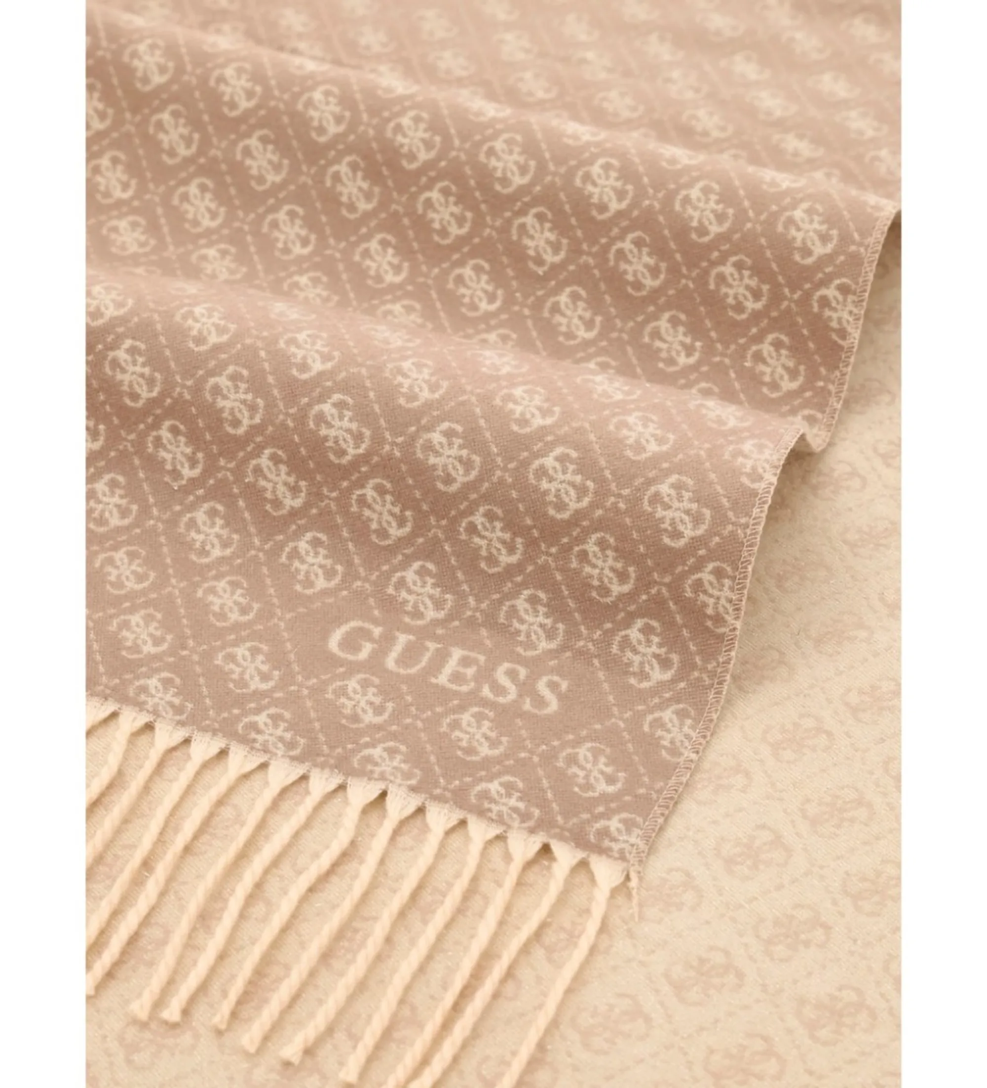 Guess B'Guess Logo Scarf' Beige Aw5663Vis03 187156