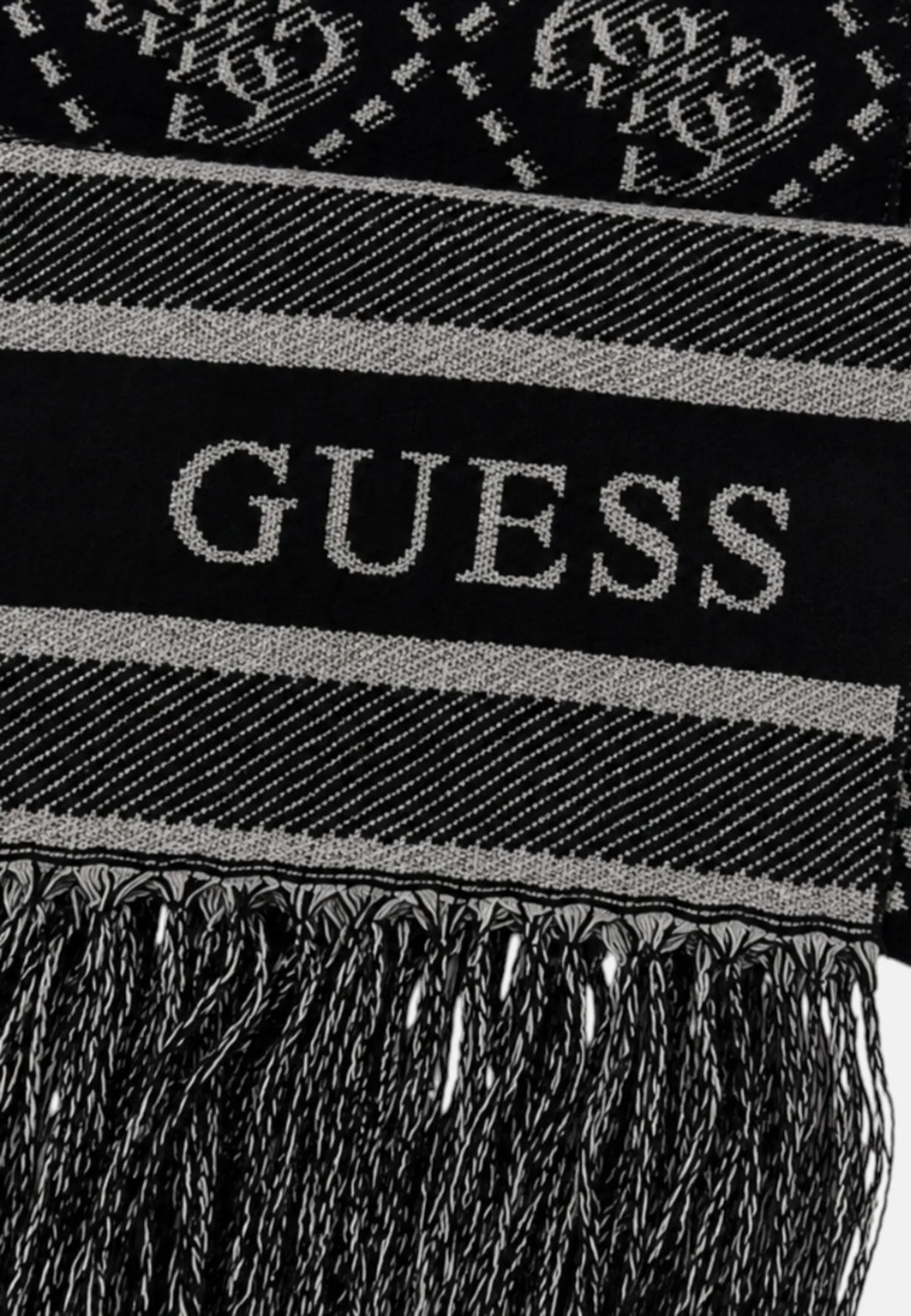 Guess B'Guess Logo Scarf' Black Aw5665Pol03 187158