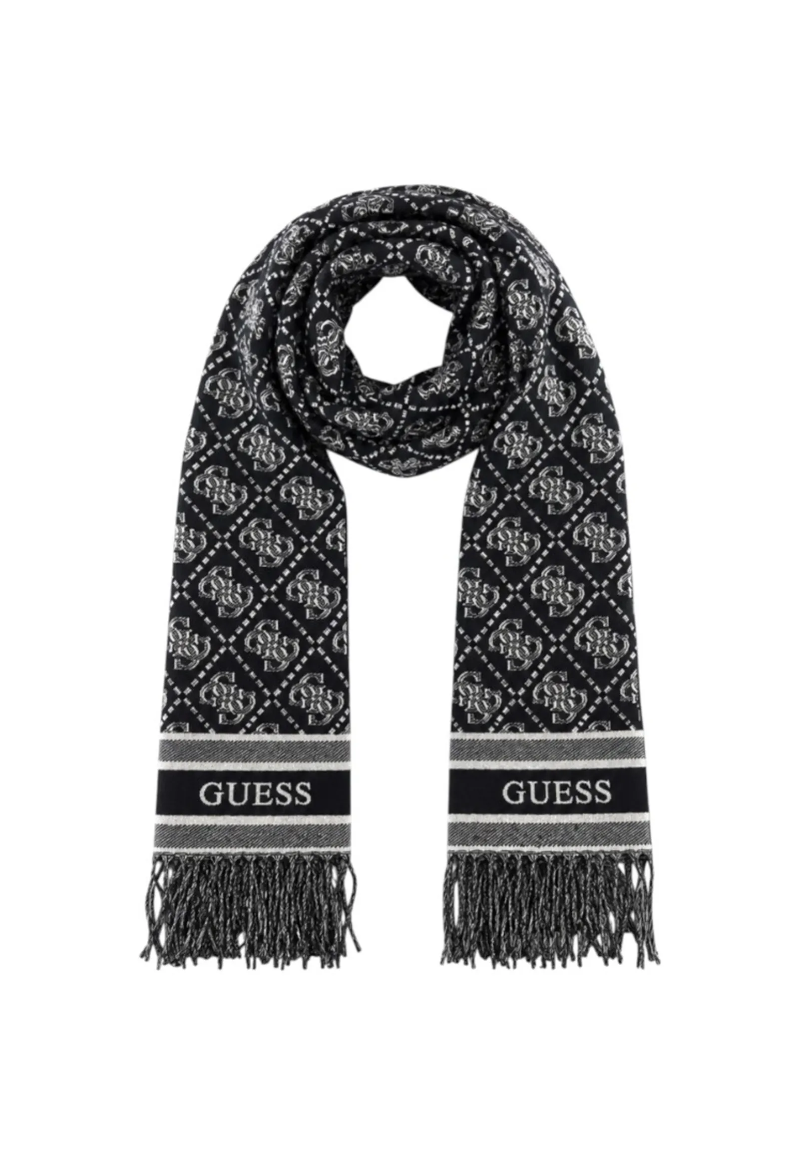 Guess Sciarpa Logata Guess Nero Aw5665Pol03 187159