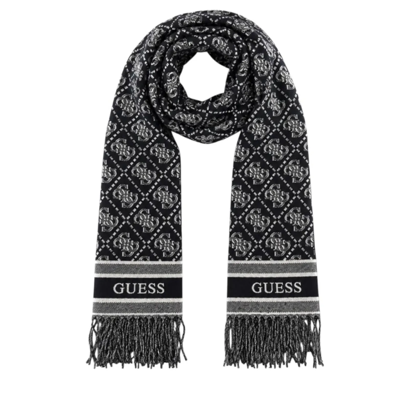 Guess Sciarpa Logata Guess Nero Aw5665Pol03 196696