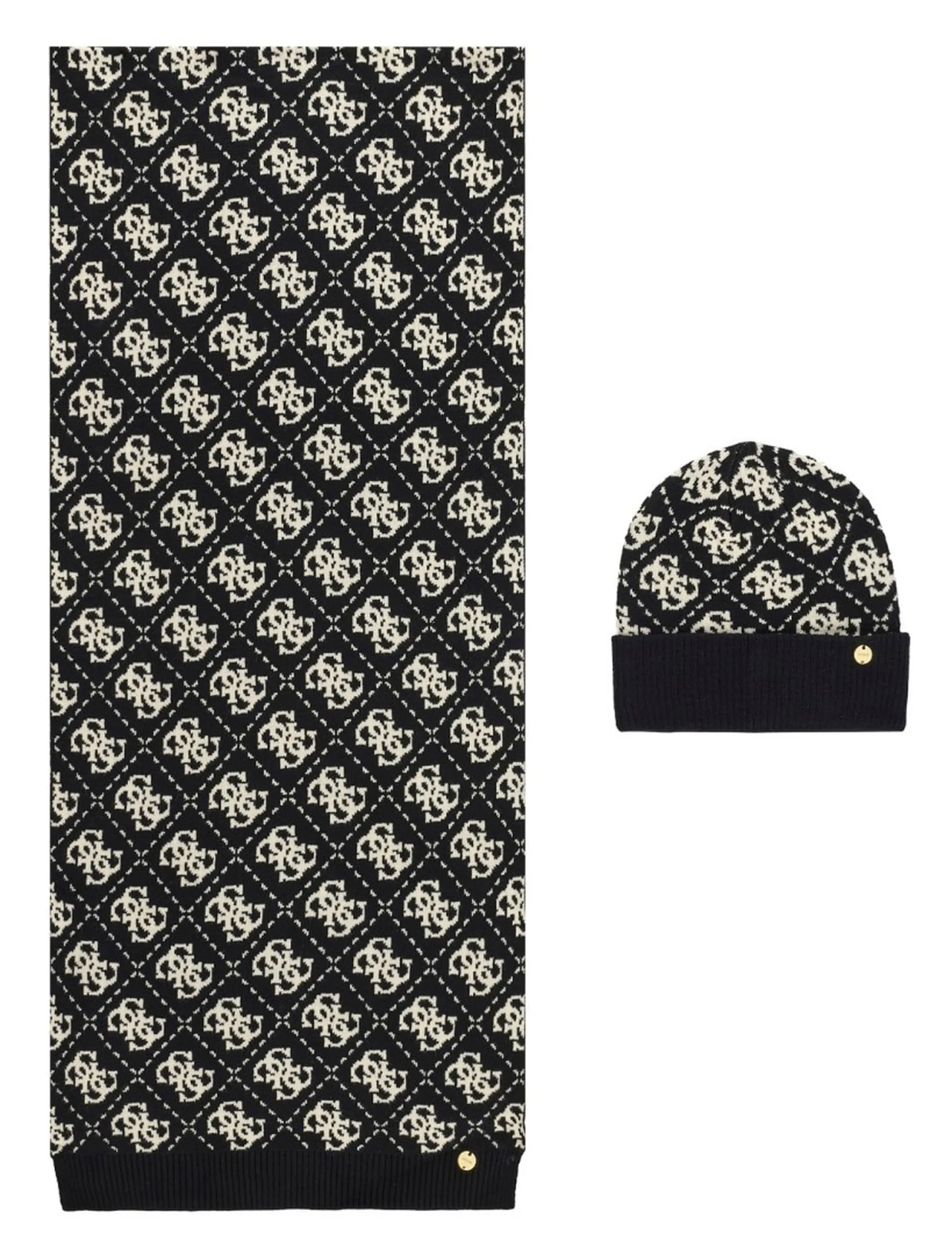 Guess Set Sciarpa Cappello Nero Gfboxwp6401 193100