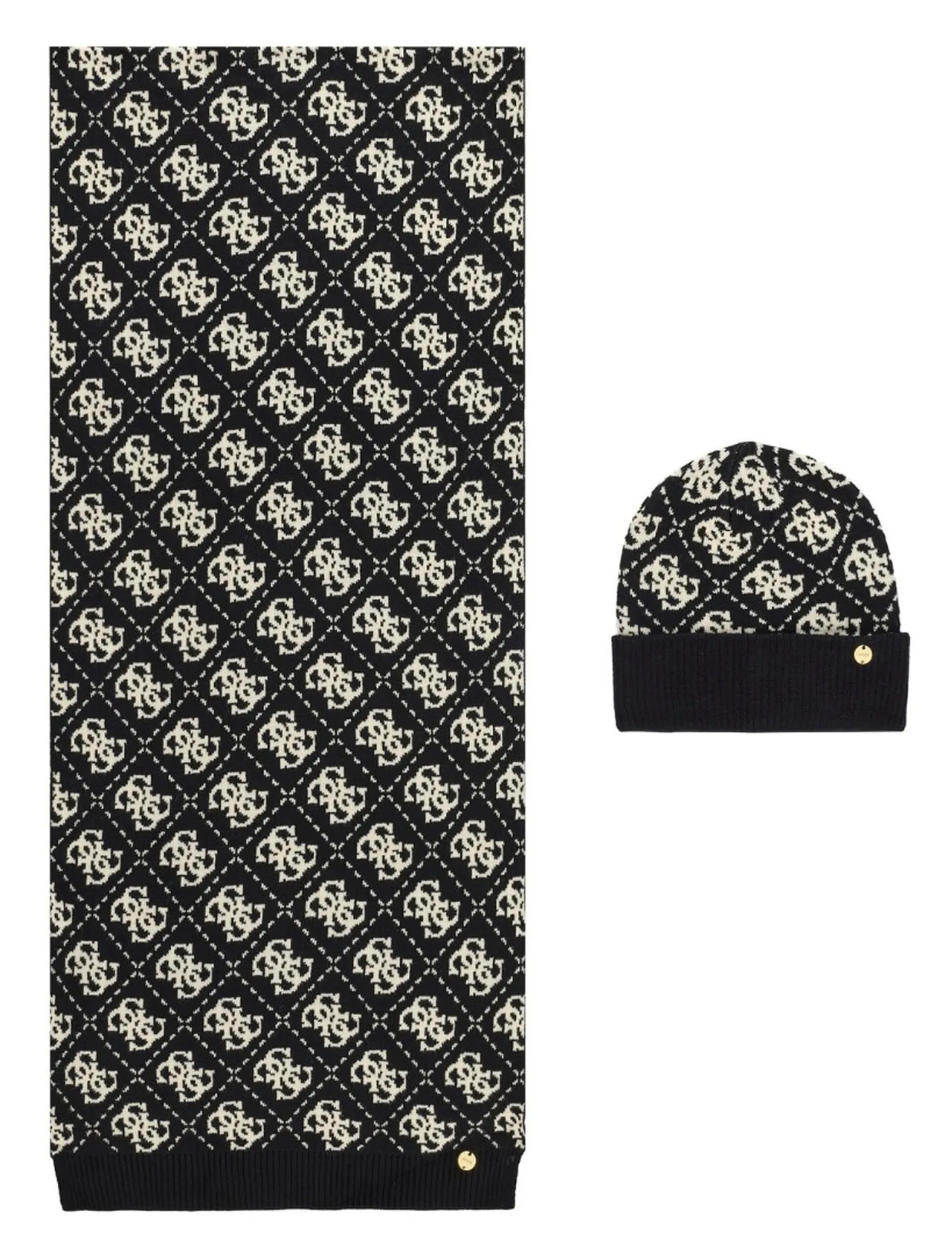 Guess Set Sciarpa Cappello Nero Gfboxwp6401 193100