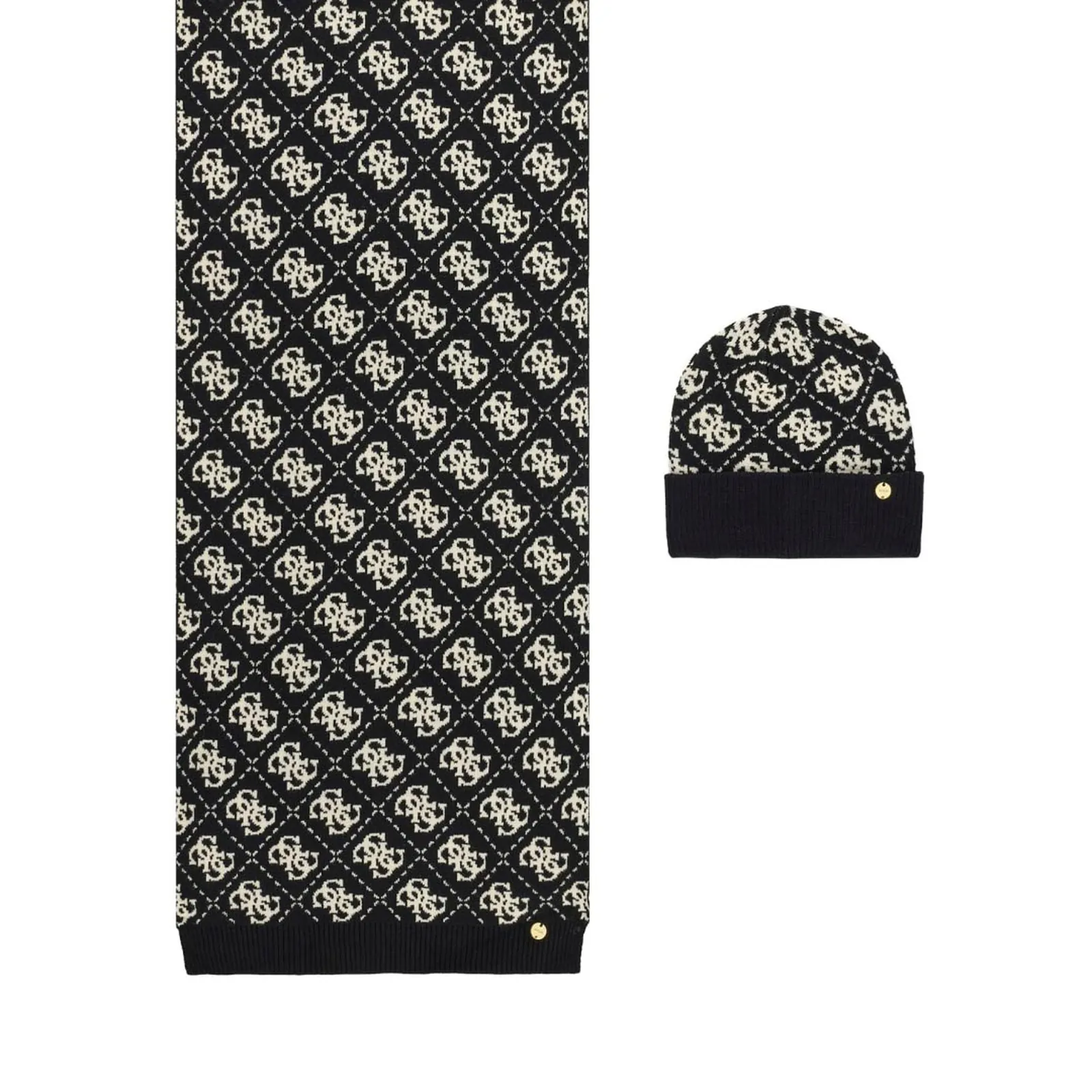 Guess Set Sciarpa Cappello Nero Gfboxwp6401 196632