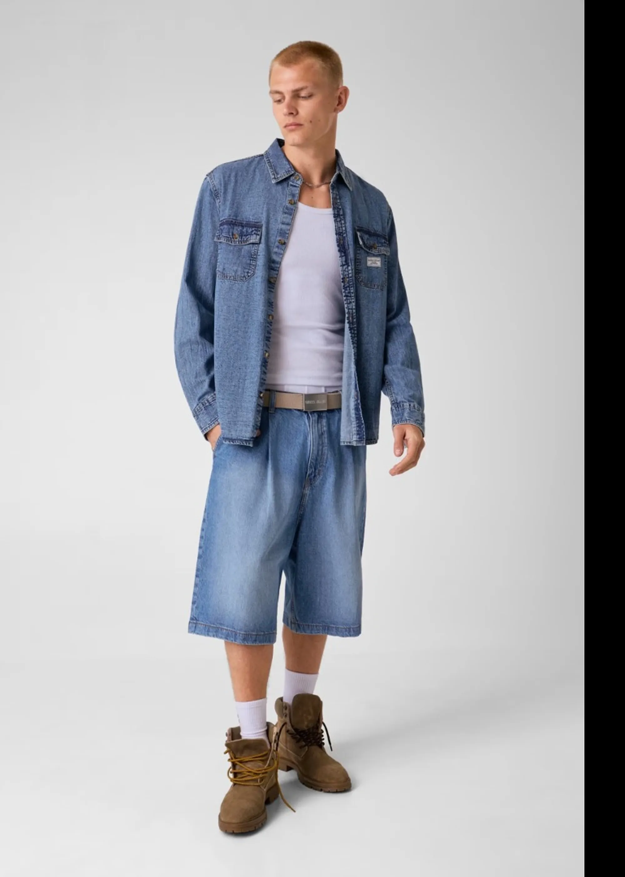 Guess Jeans B'Regular Denim Shirt' Light Denim M4Yh56D5Ei2 187250