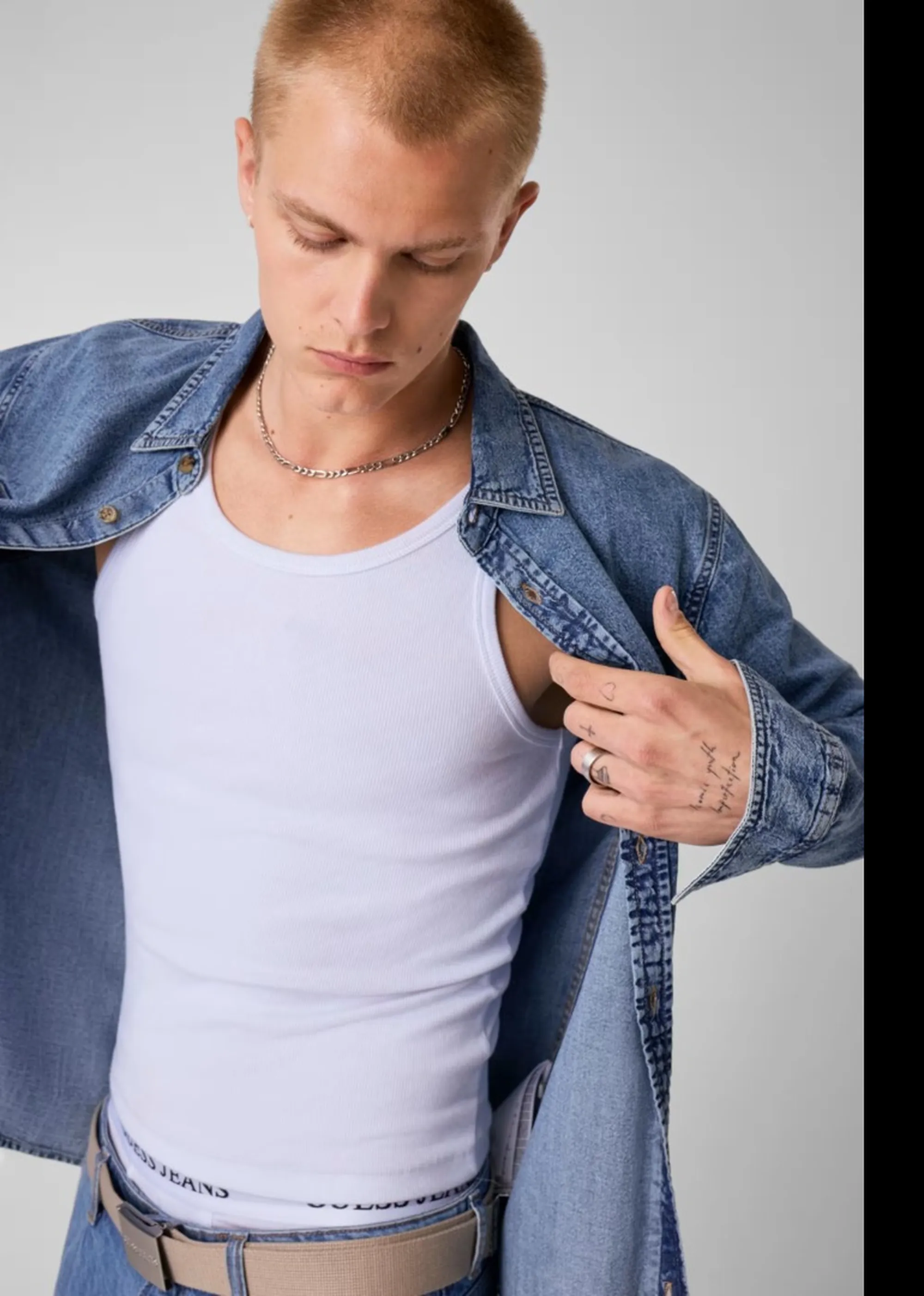 Guess Jeans B'Regular Denim Shirt' Light Denim M4Yh56D5Ei2 187252