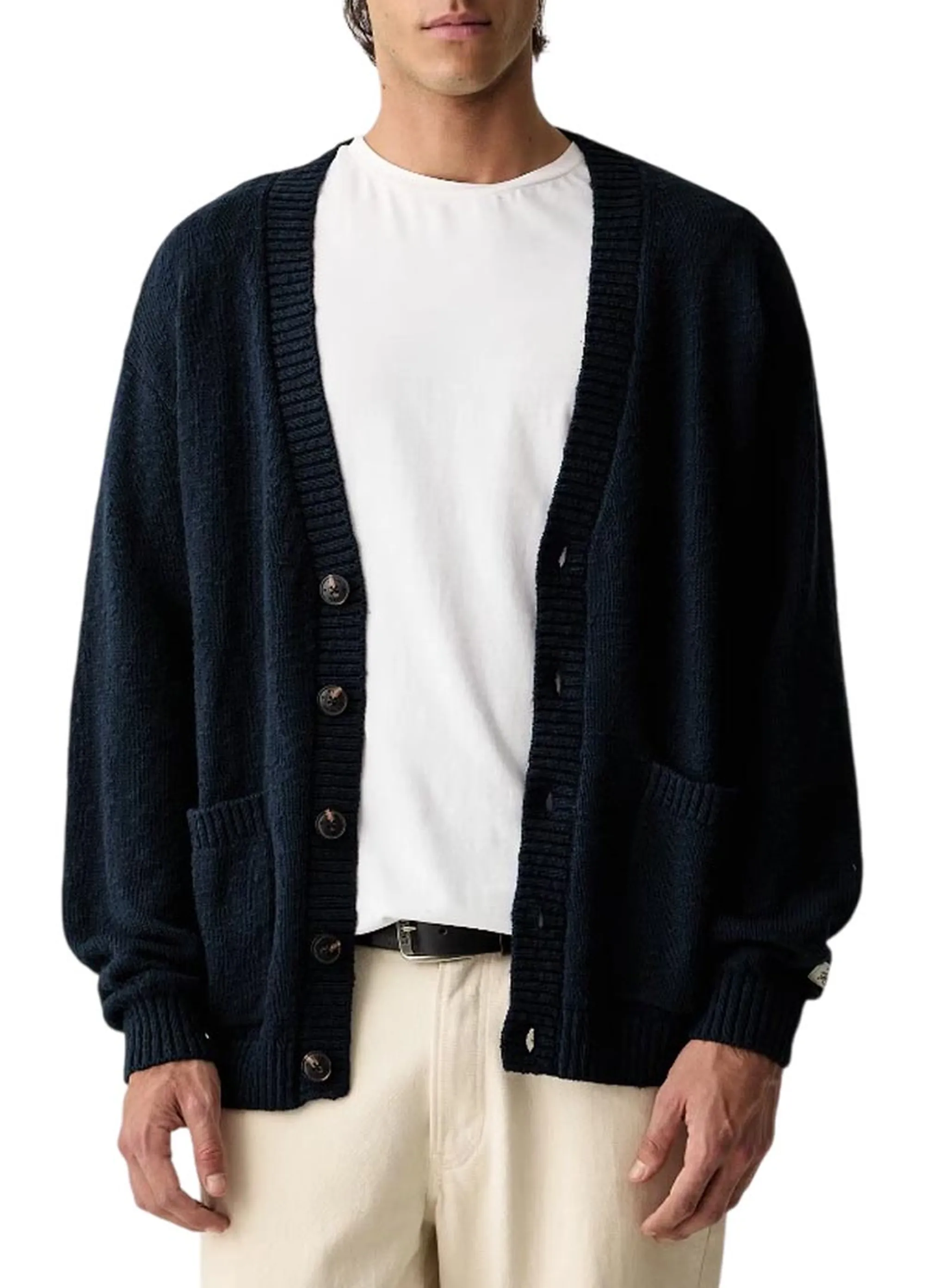 Guess Jeans Cardigan Slub Blu Scuro M6Yr01Z0864 187689