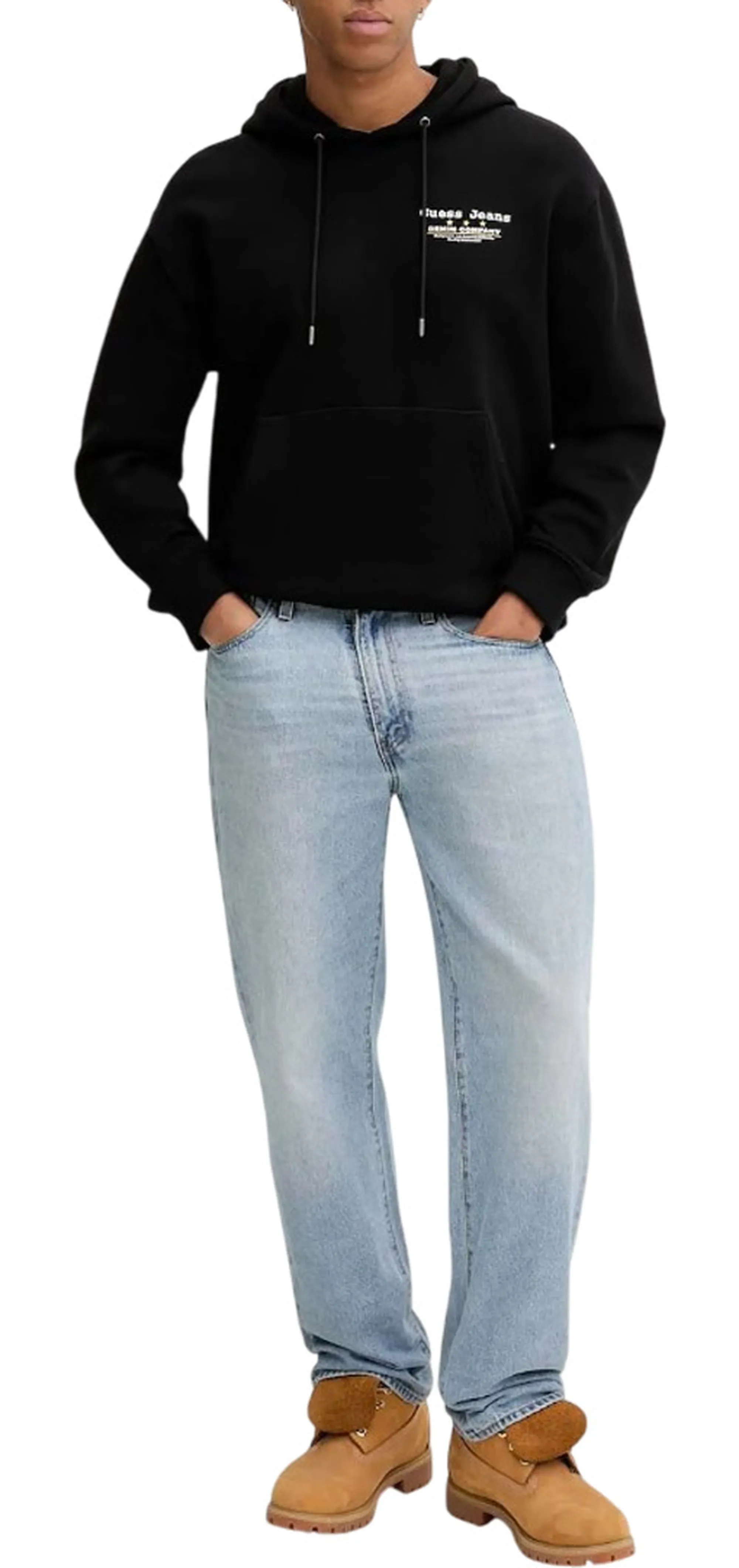 Guess Jeans Felpa Nero M5Bq27K9V31 166489