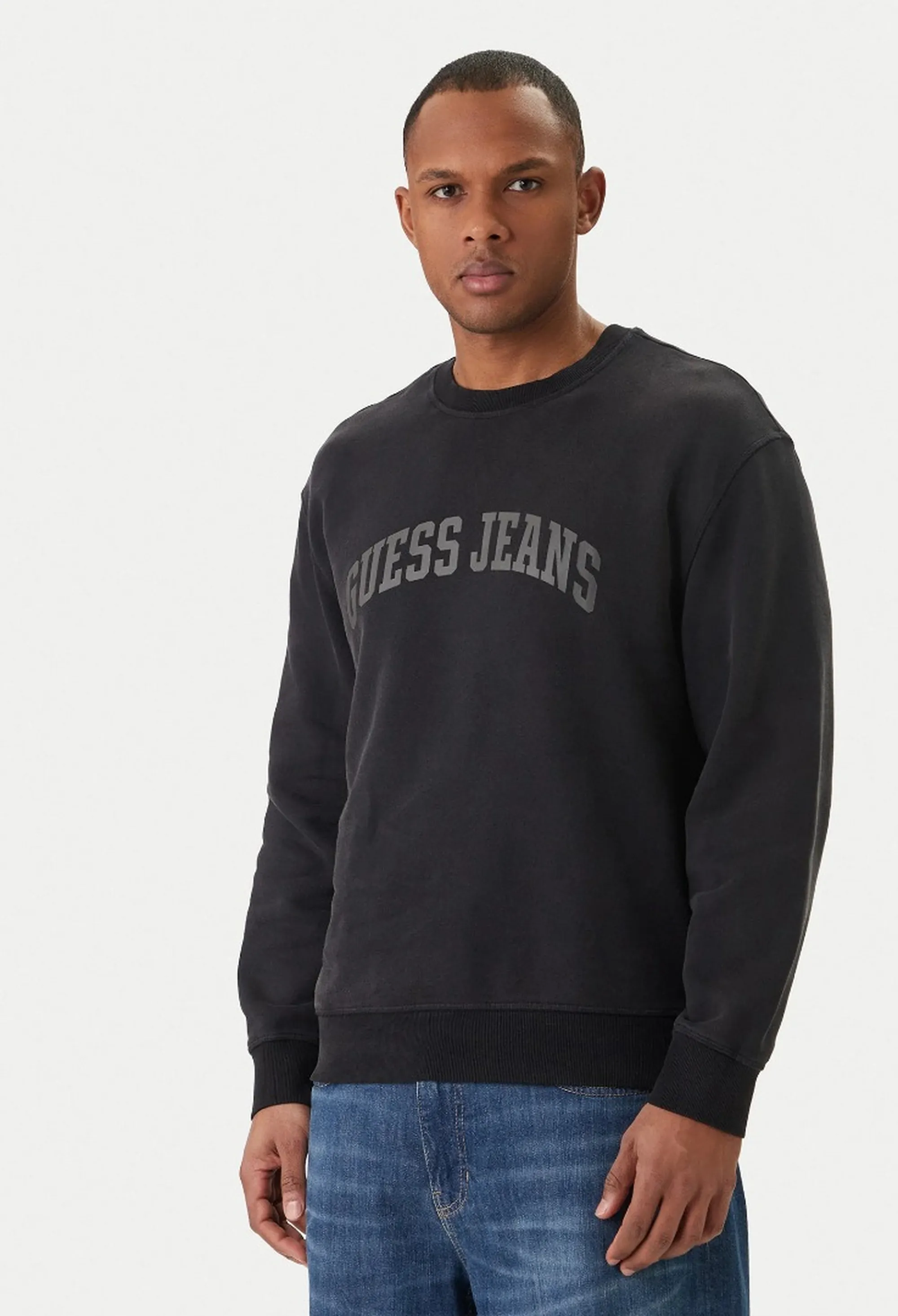 Guess Jeans Felpa Nero M6Gqa6Kcpr1 181300