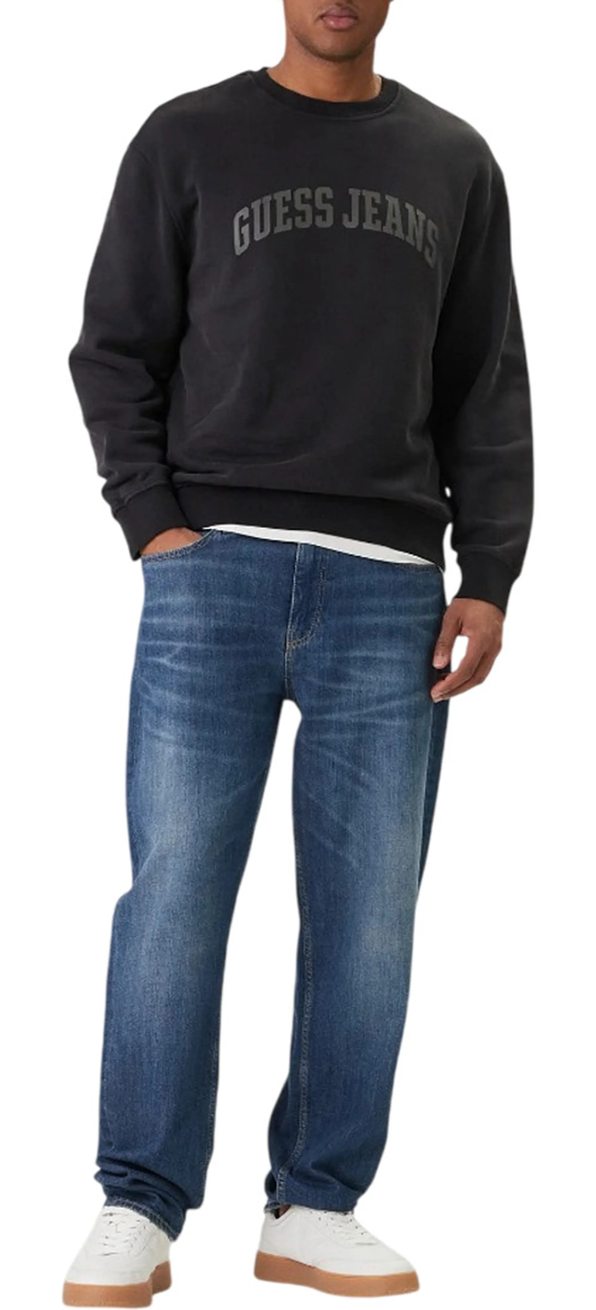 Guess Jeans Felpa Nero M6Gqa6Kcpr1 181367