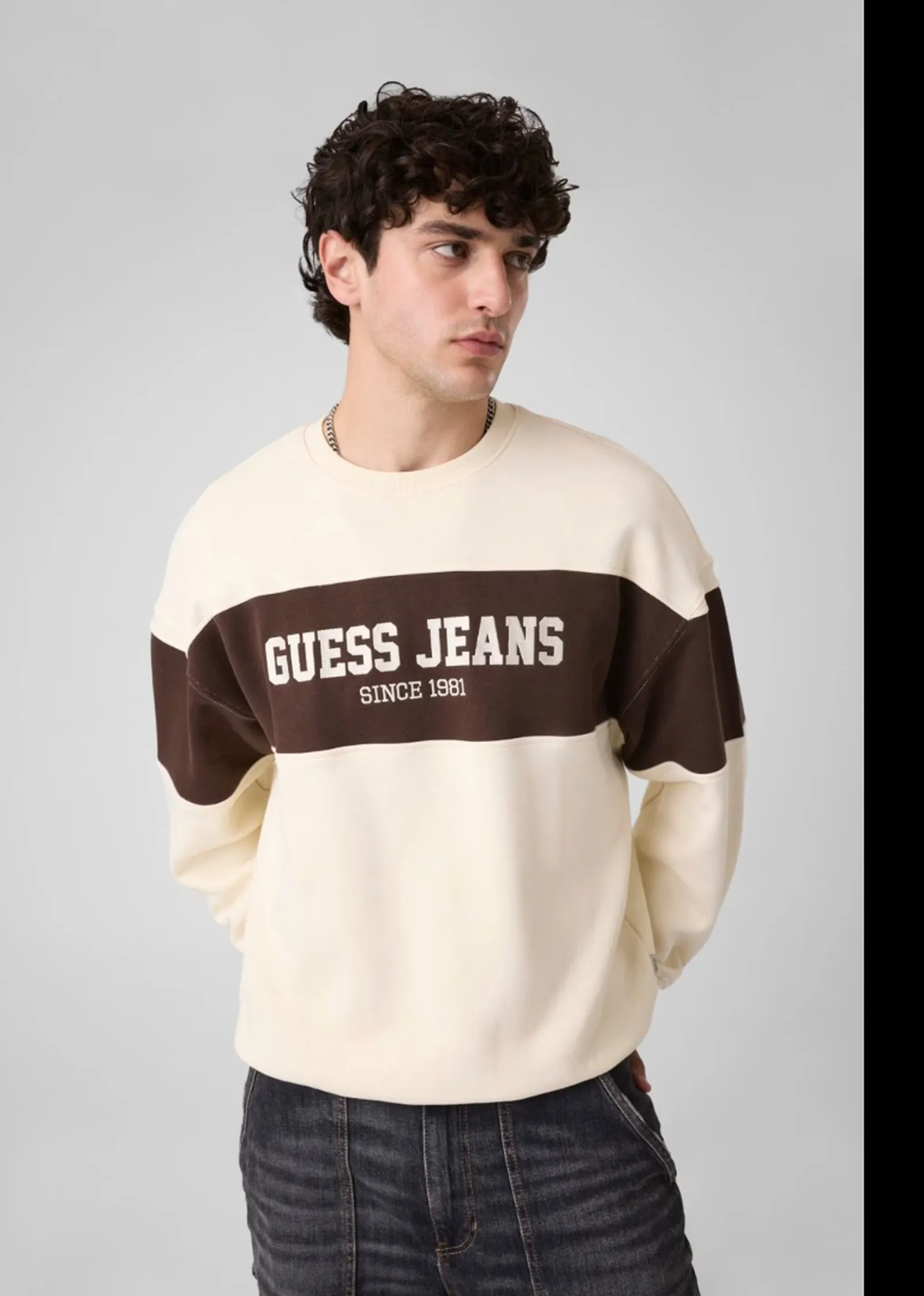 Guess Jeans Felpa Sabbia M4Bq39K9V31 187293