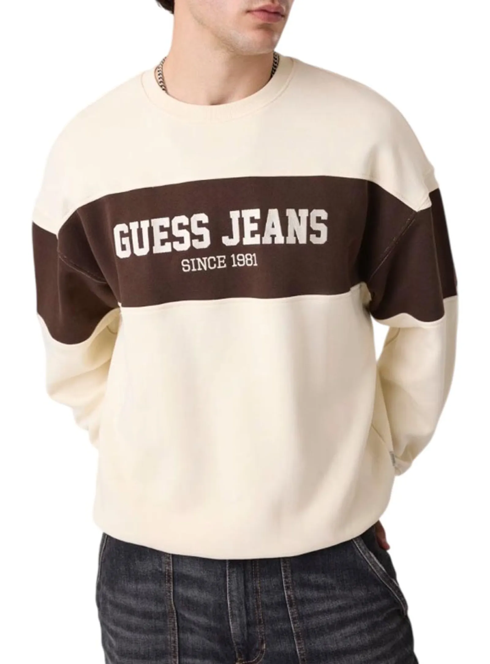 Guess Jeans Felpa Sabbia M4Bq39K9V31 187692