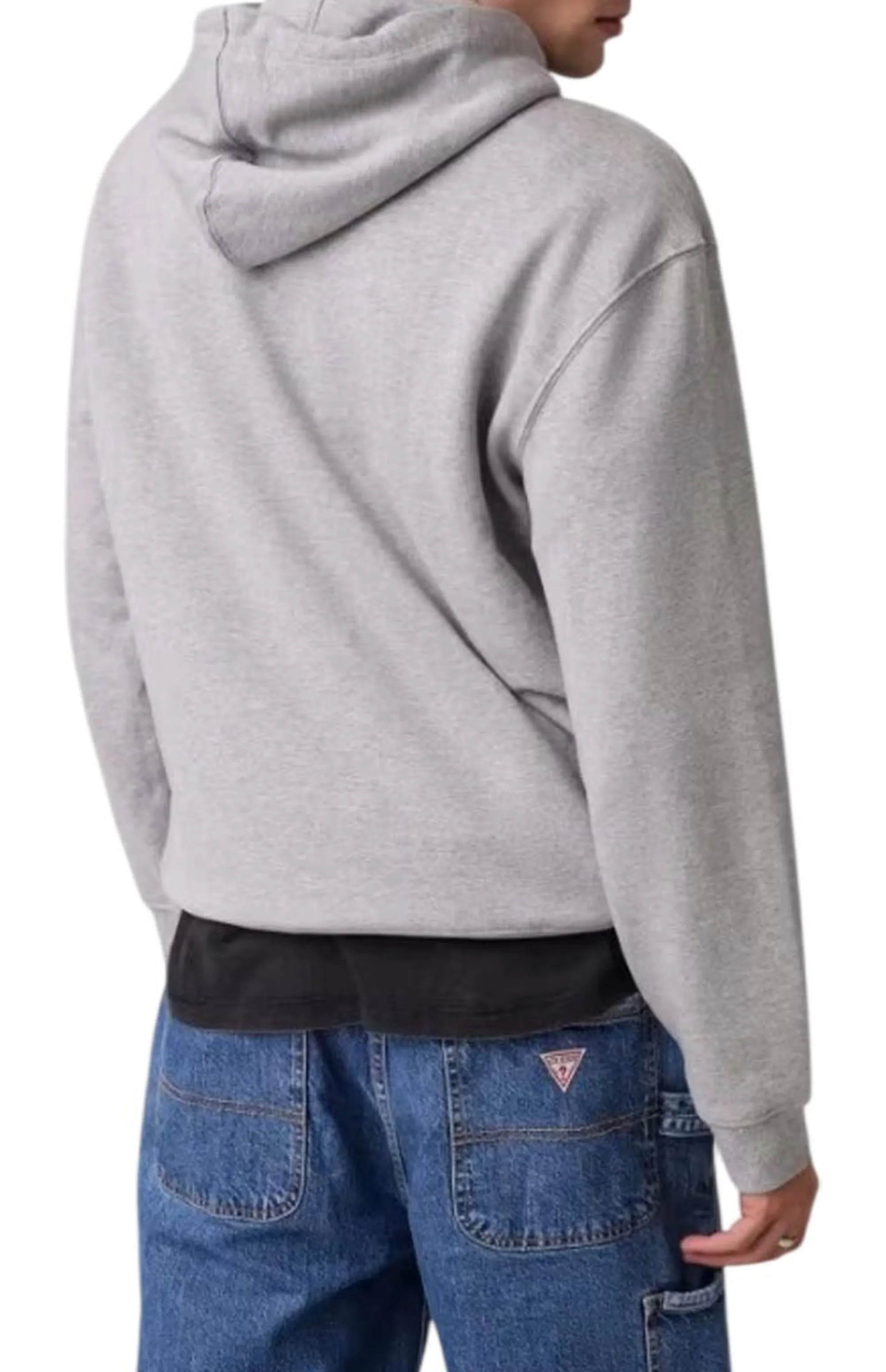 Guess Jeans B'Classic Hoodie With Logo' Grey M6Bq12K5459 187721