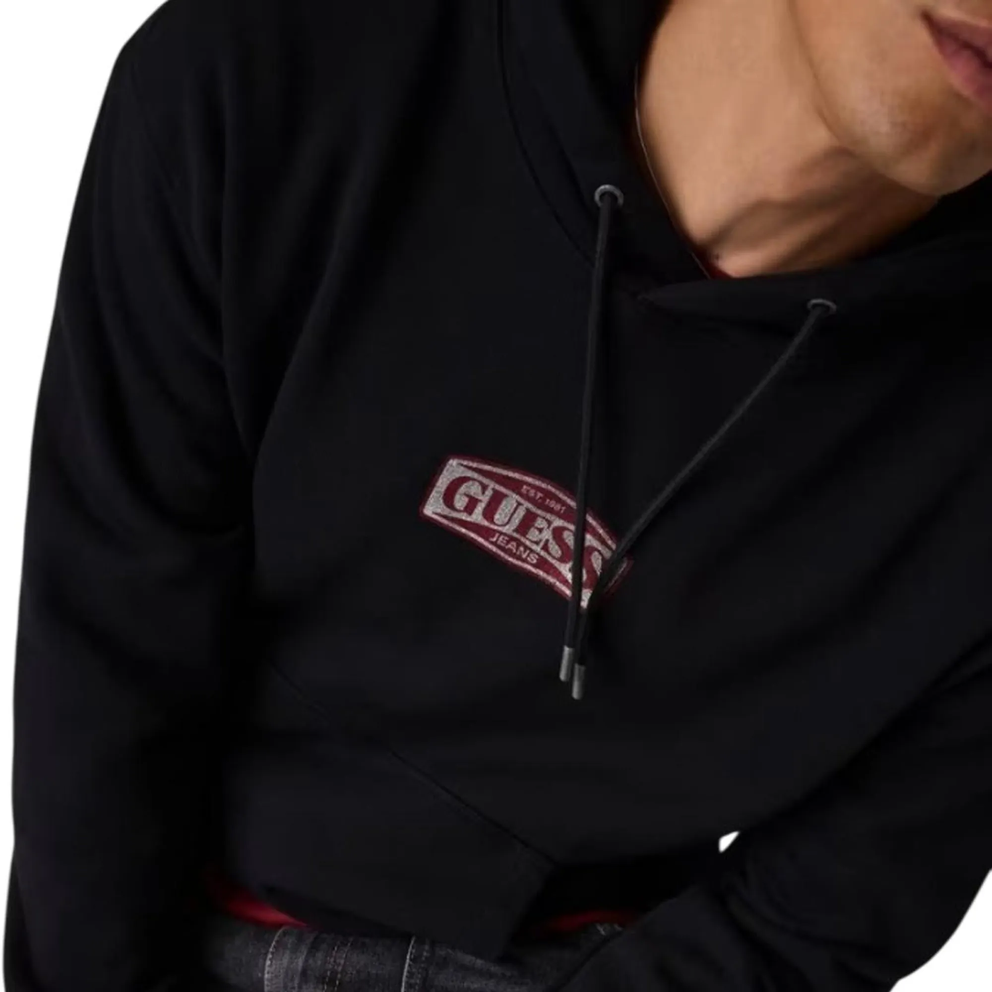 Guess Jeans B'Classic Hoodie With Logo' Black M6Bq12K5459 187719