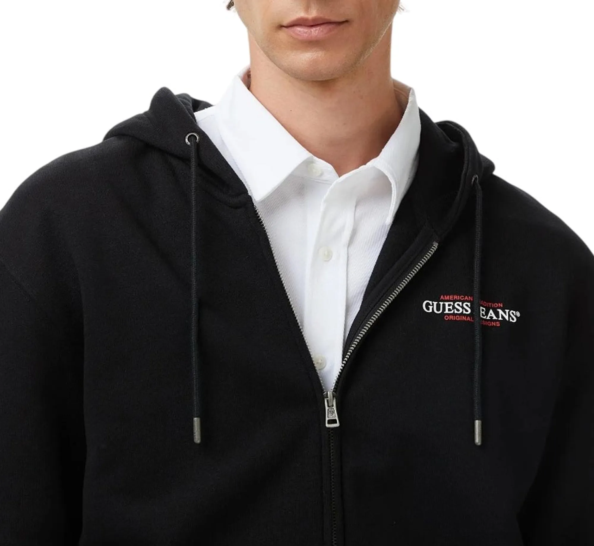 Guess Jeans B'Zip-Up Sweatshirt' Black M4Yq27K9V31 187699