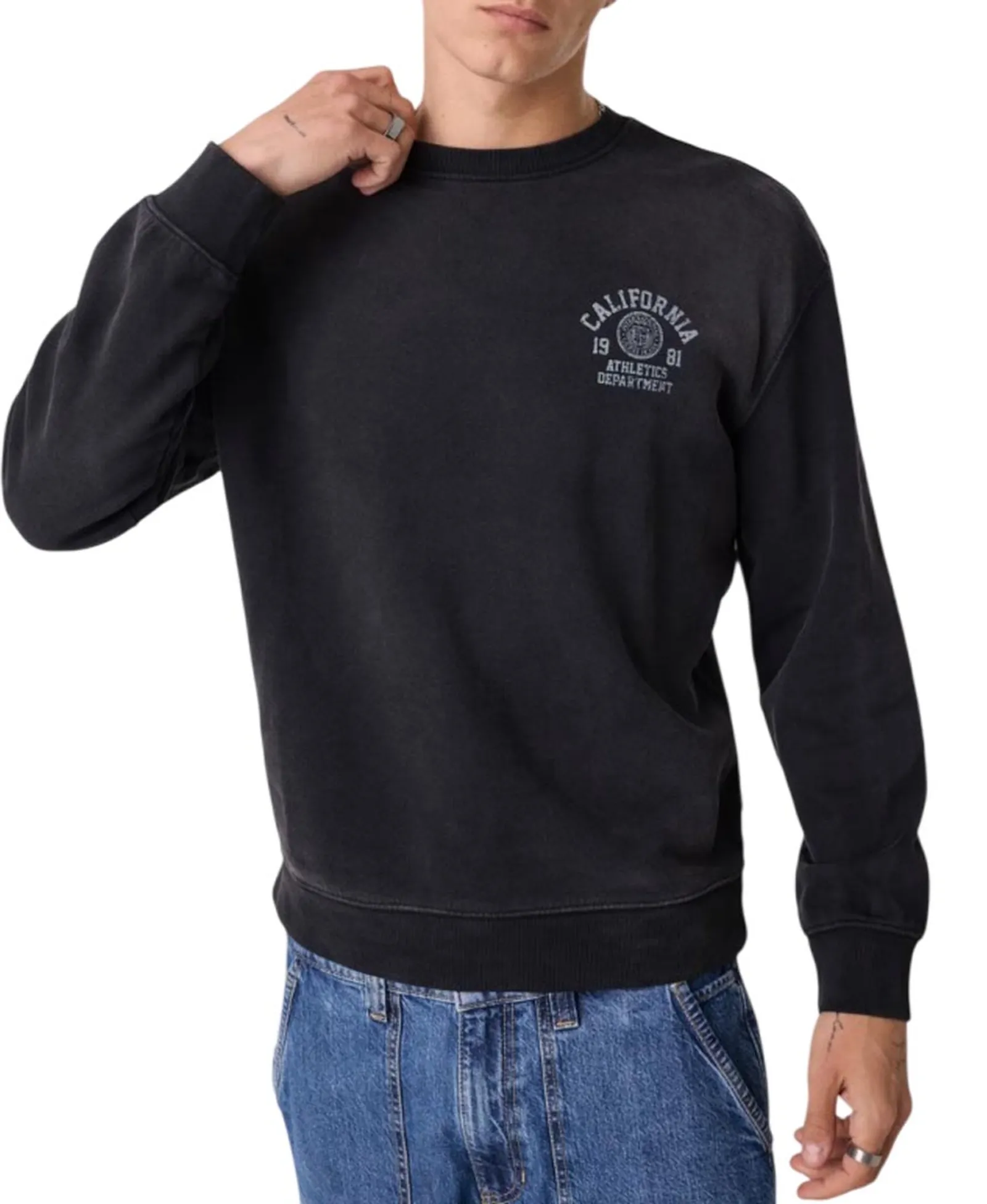 Guess Jeans Felpa Con Logo Nero M6Yq22K4211 187712
