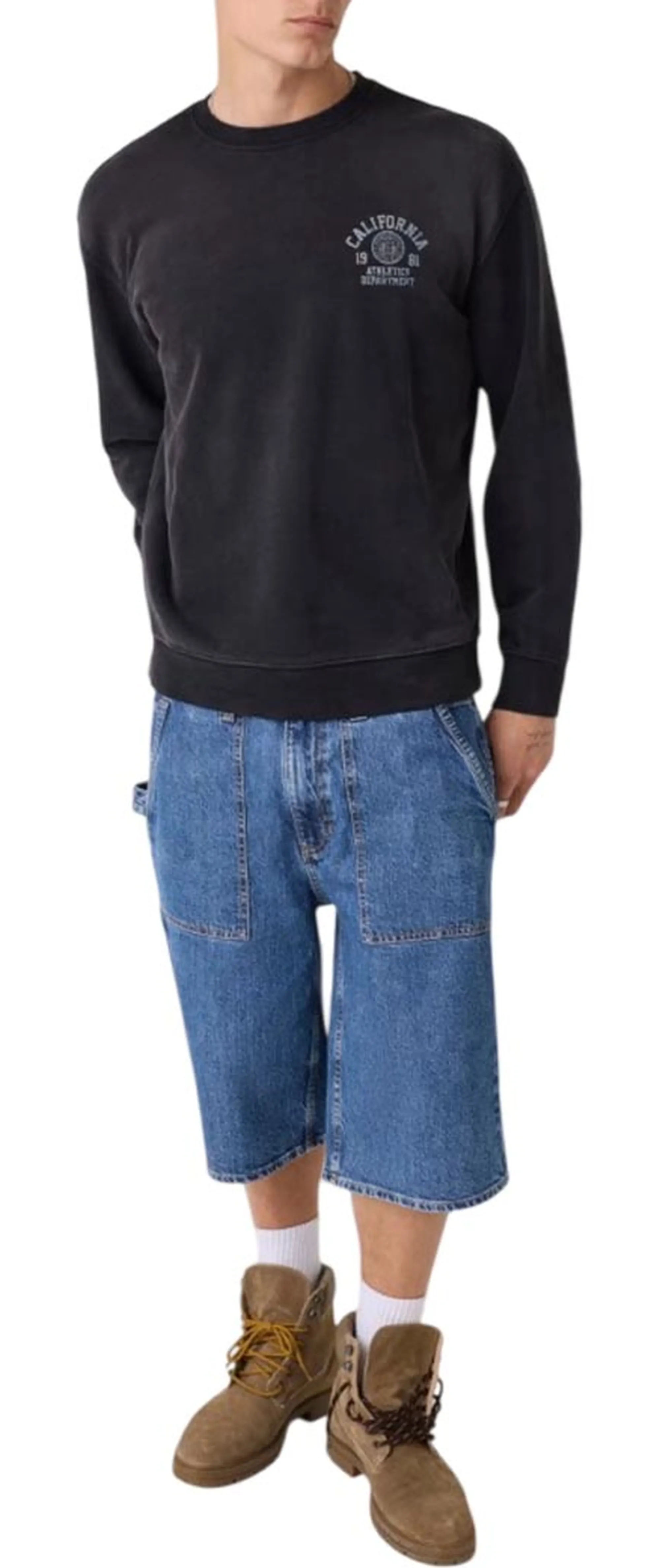 Guess Jeans B'Sweatshirt With Logo' Black M6Yq22K4211 187714
