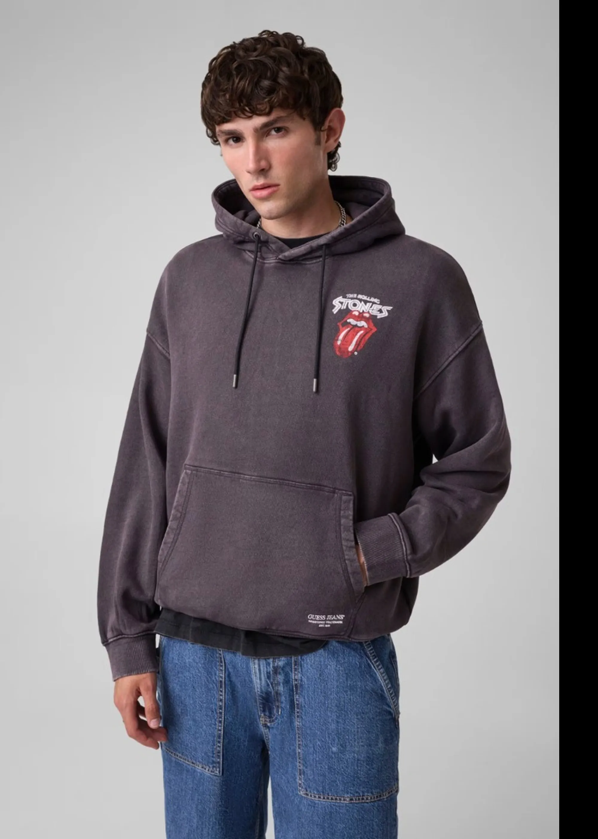 Guess Jeans B'Gj X Rolling Stones Hoodie' Black M6Bq22K5658 187963