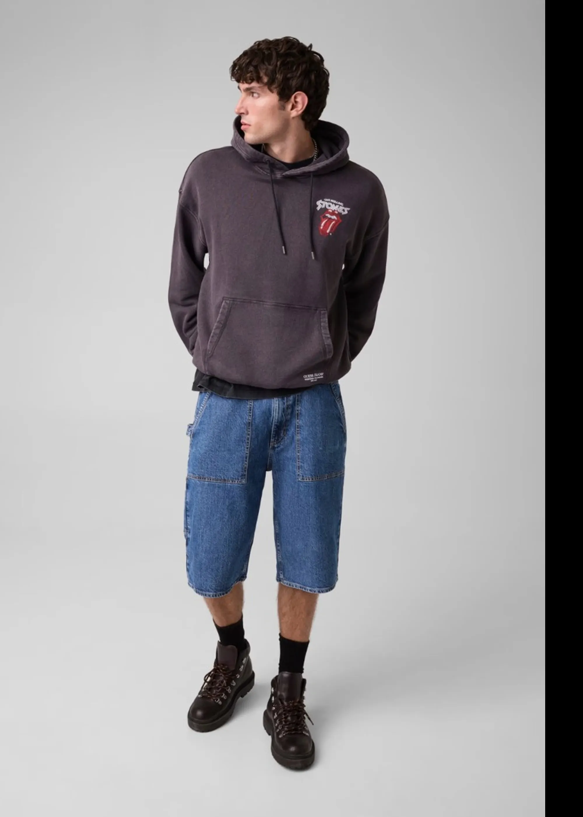 Guess Jeans B'Gj X Rolling Stones Hoodie' Black M6Bq22K5658 187964