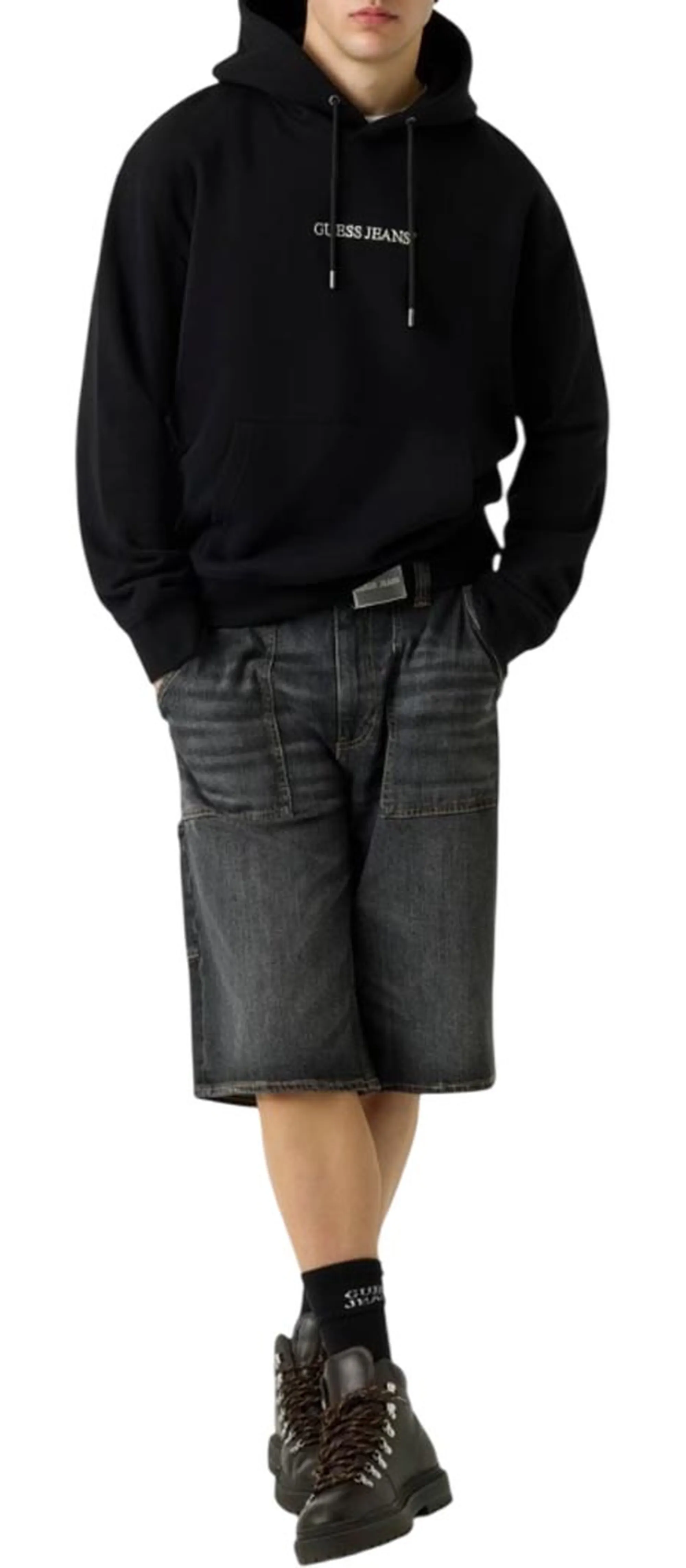 Guess Jeans B'Horizon Stripe Hoodie' Black M5Rq38Kcpr1 187702