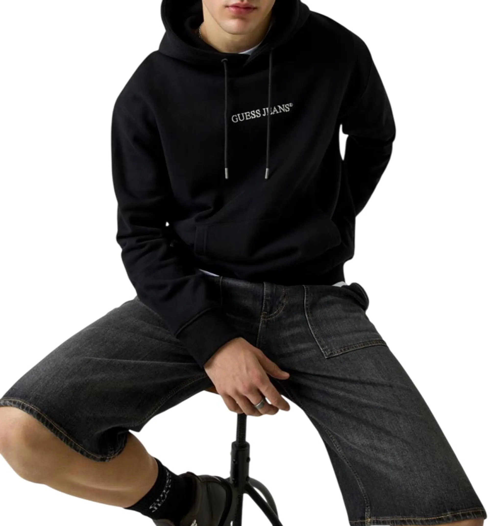 Guess Jeans B'Horizon Stripe Hoodie' Black M5Rq38Kcpr1 187703
