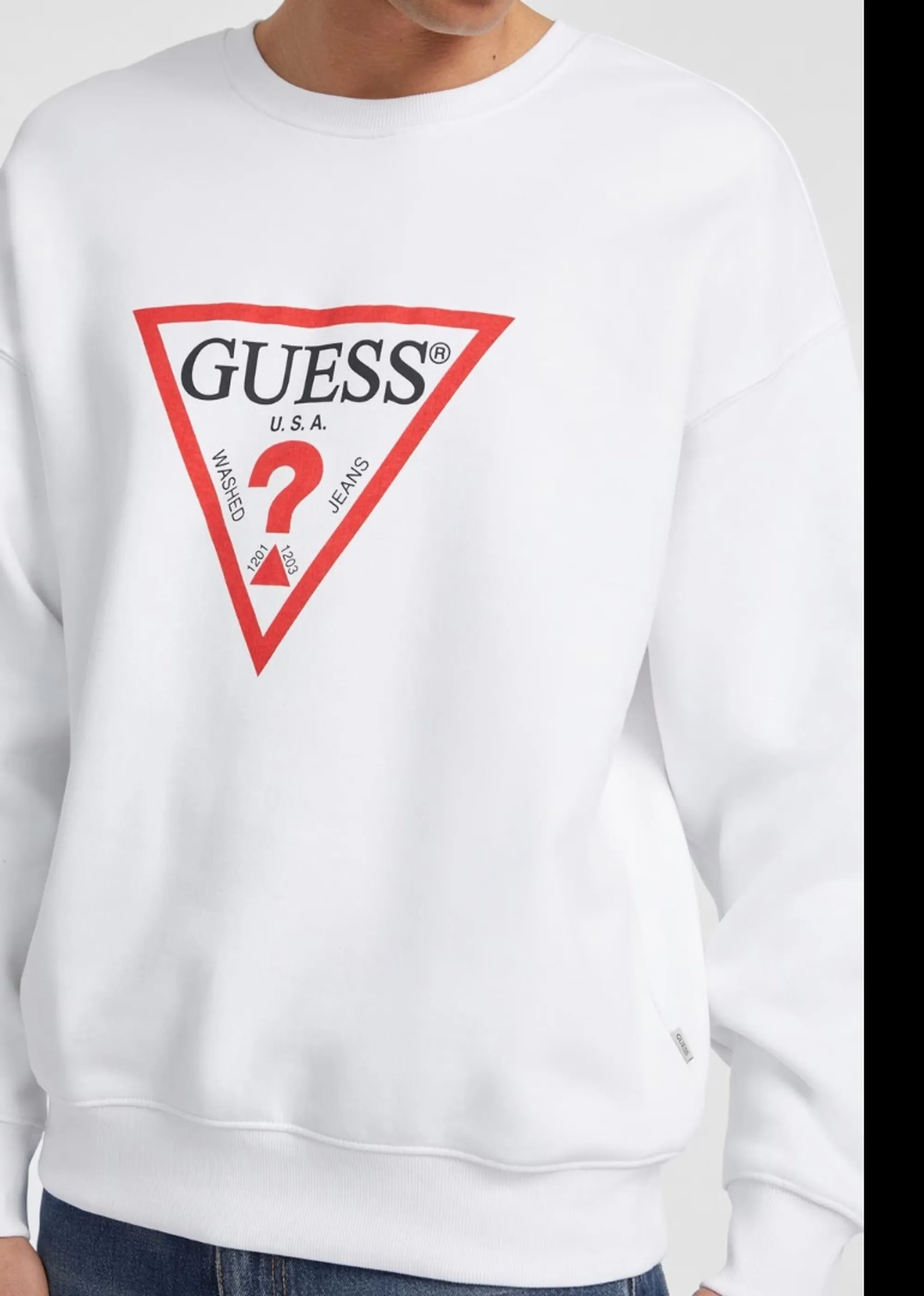 Guess Jeans B'Iconic Oversized Sweatshirt' White M4Yq21K9V31 187214