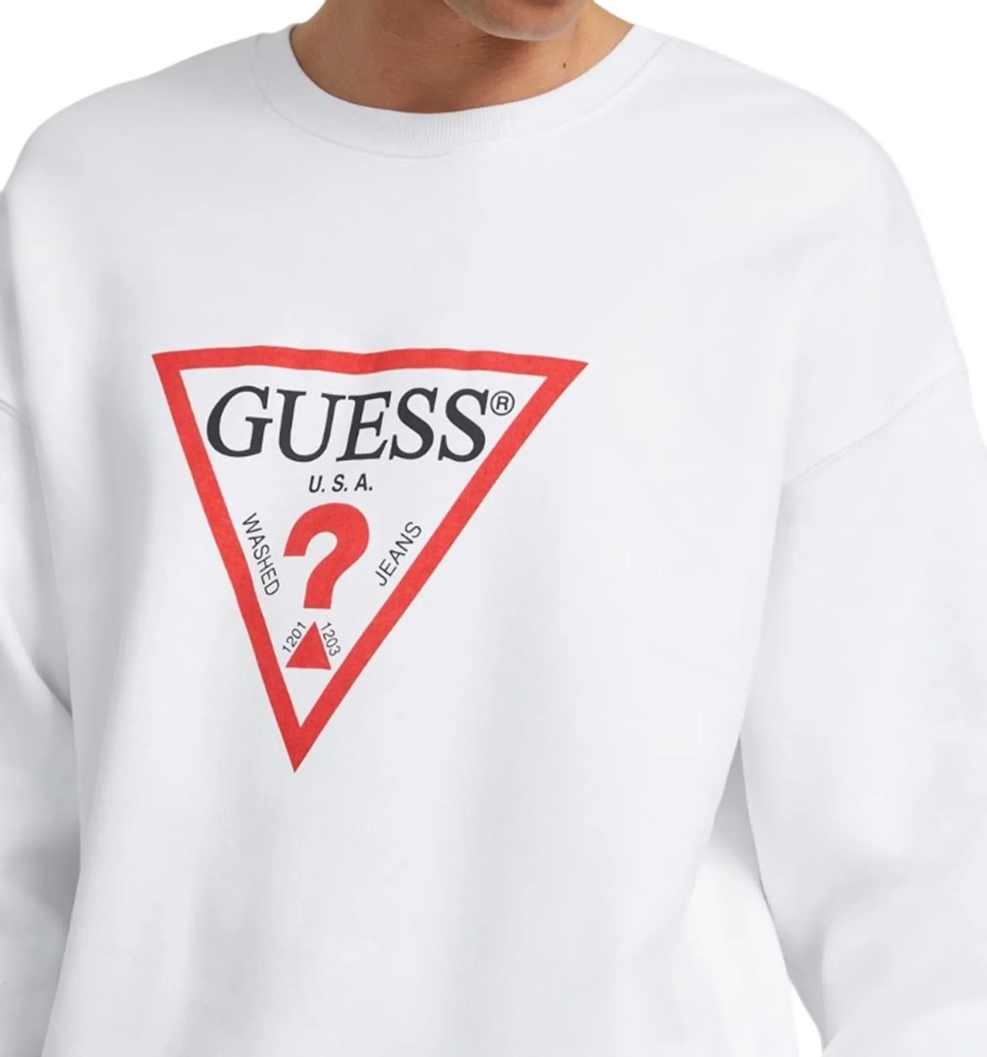 Guess Jeans B'Iconic Oversized Sweatshirt' White M4Yq21K9V31 187731