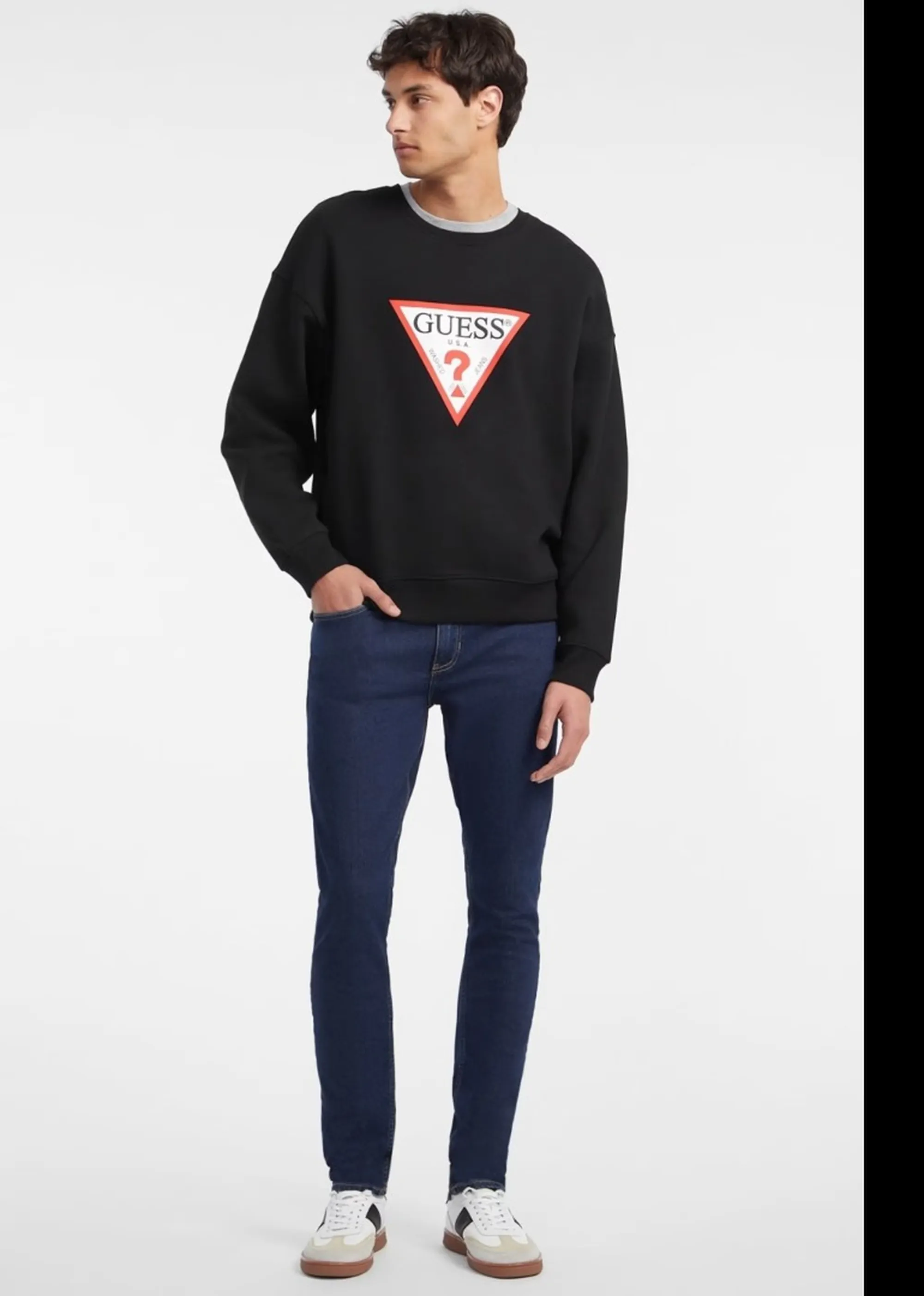 Guess Jeans B'Iconic Oversized Sweatshirt' Black M4Yq21K9V31 187216