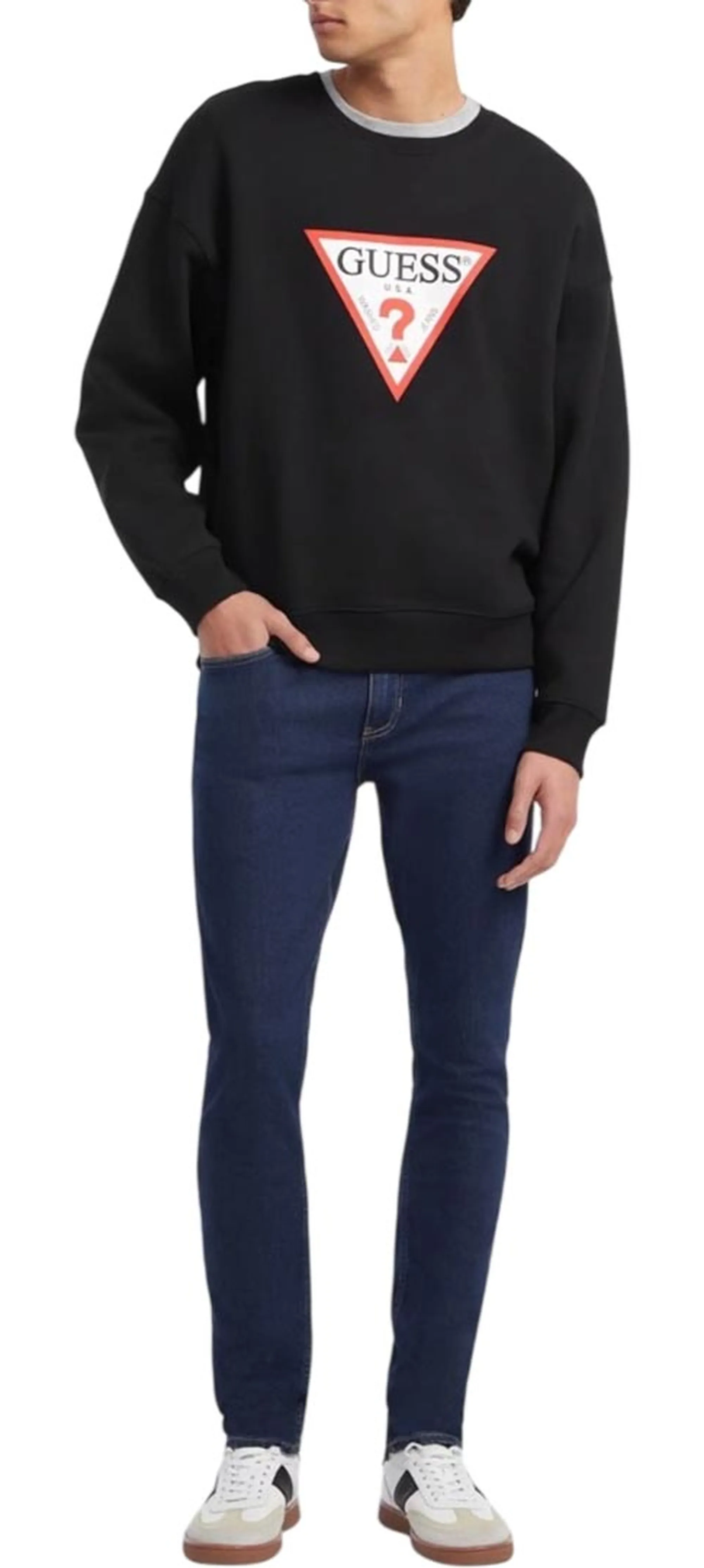 Guess Jeans B'Iconic Oversized Sweatshirt' Black M4Yq21K9V31 187726