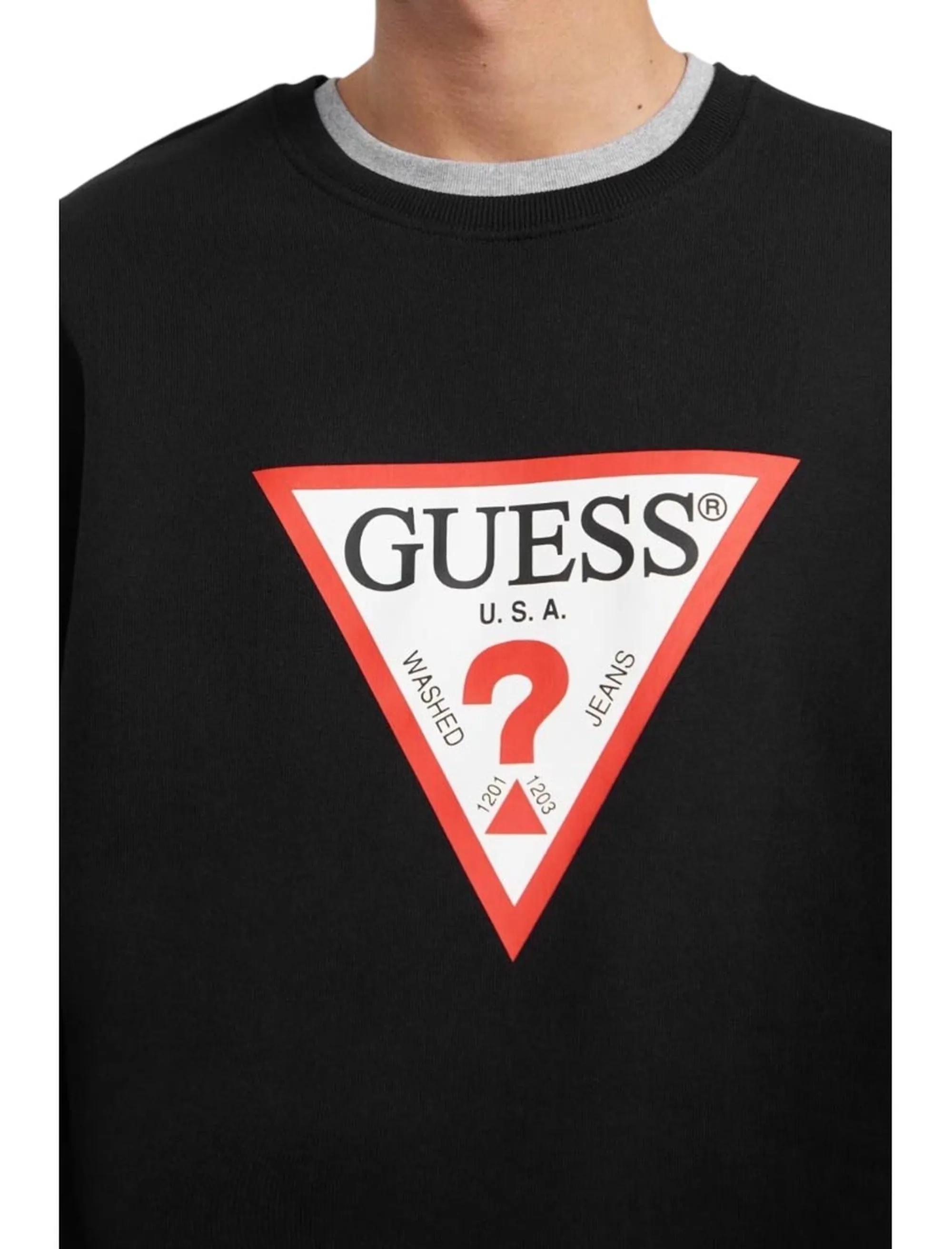 Guess Jeans B'Iconic Oversized Sweatshirt' Black M4Yq21K9V31 187727