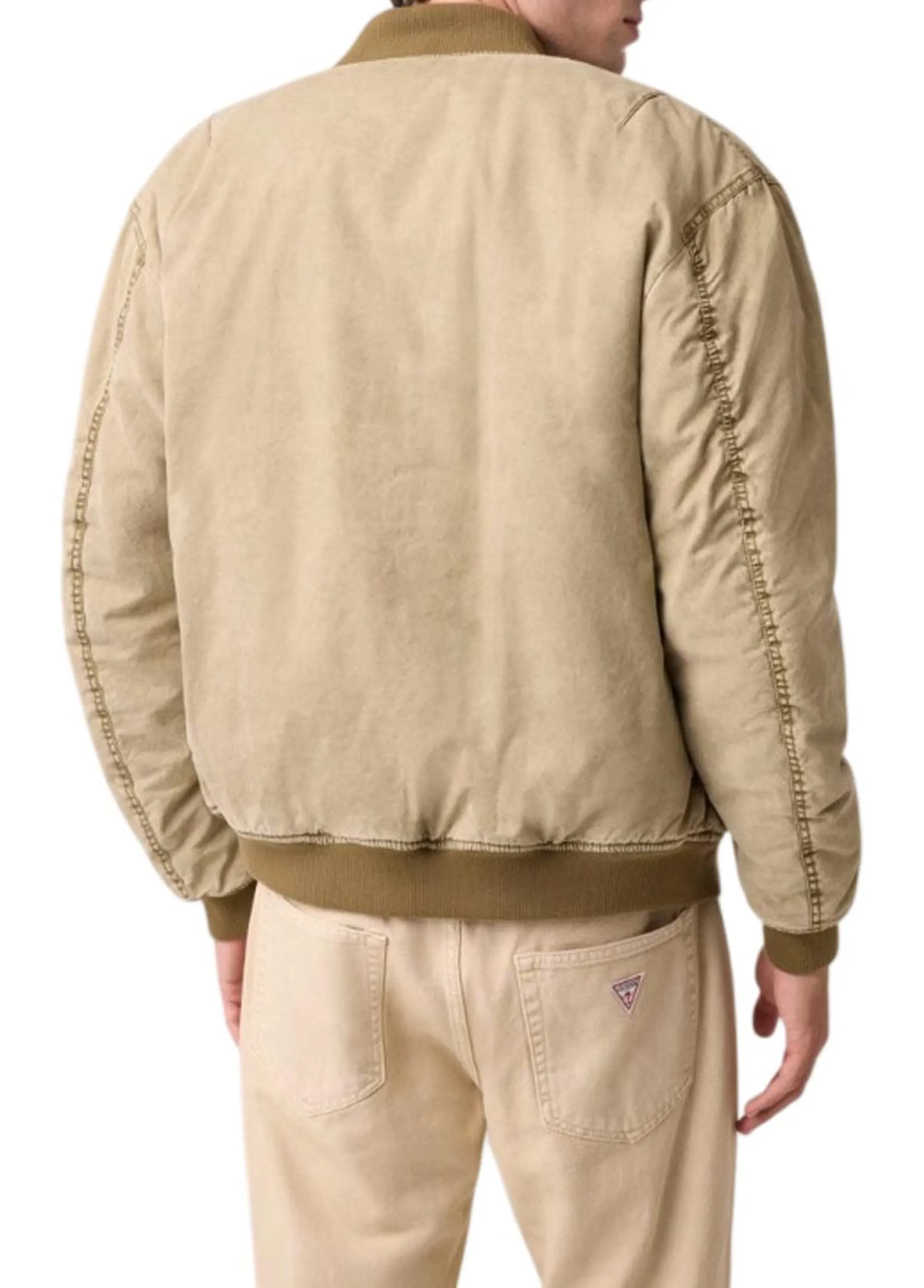Guess Jeans B'Padded Bomber Jacket' Beige M6Yl09W2683 187791