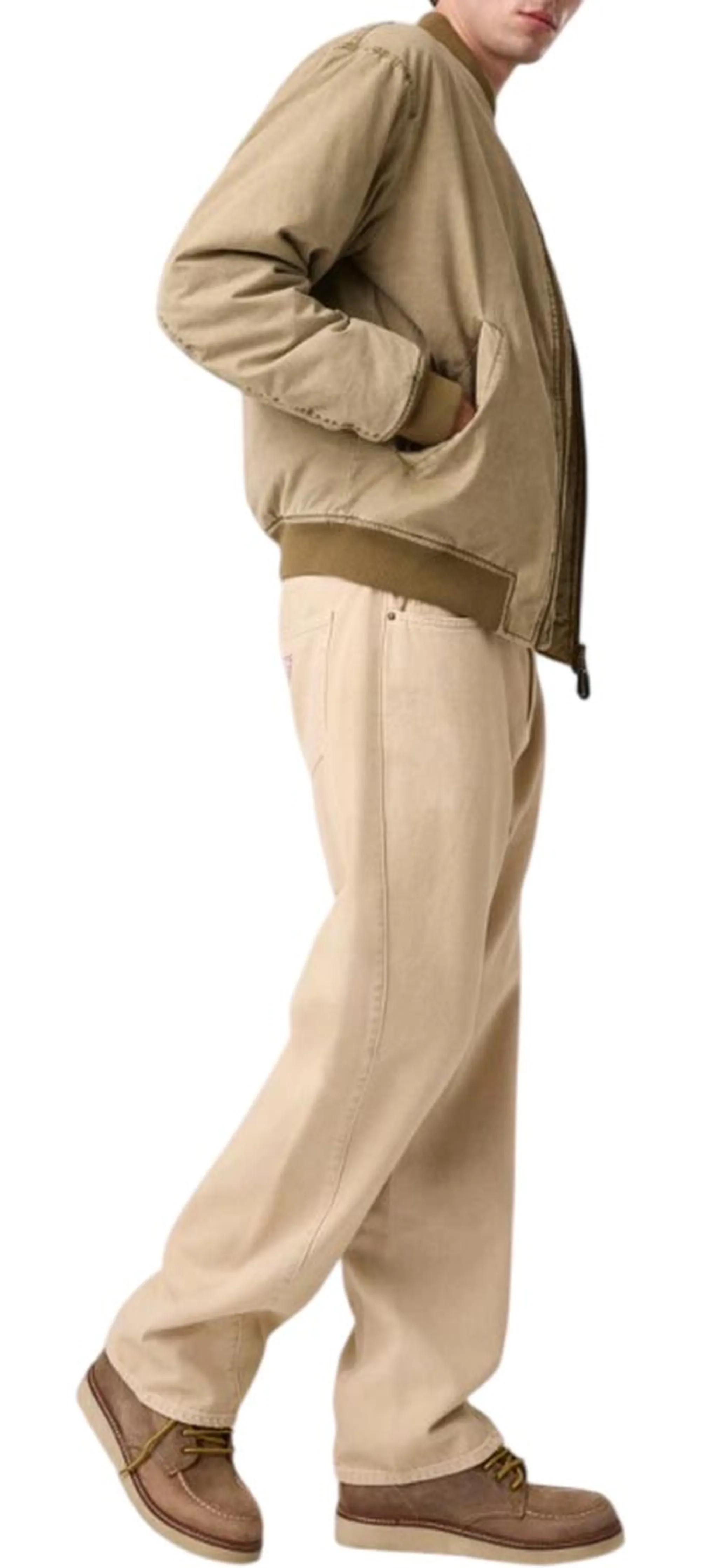 Guess Jeans B'Padded Bomber Jacket' Beige M6Yl09W2683 187792