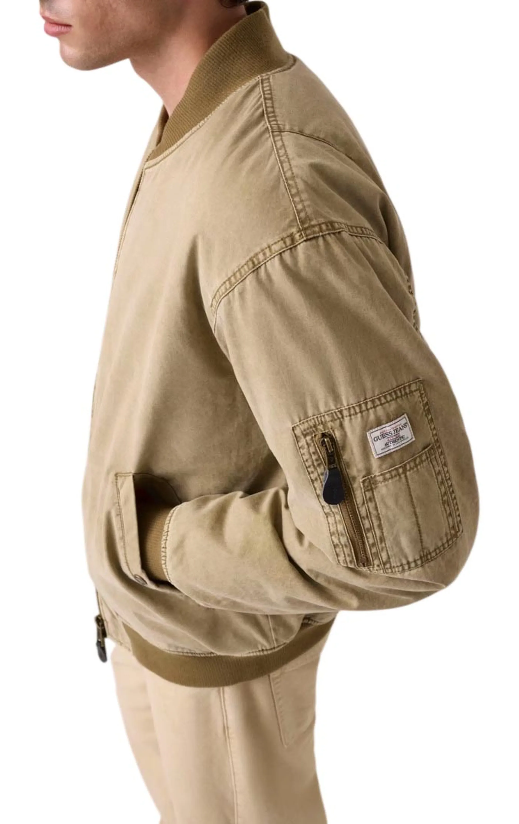 Guess Jeans B'Padded Bomber Jacket' Beige M6Yl09W2683 187793