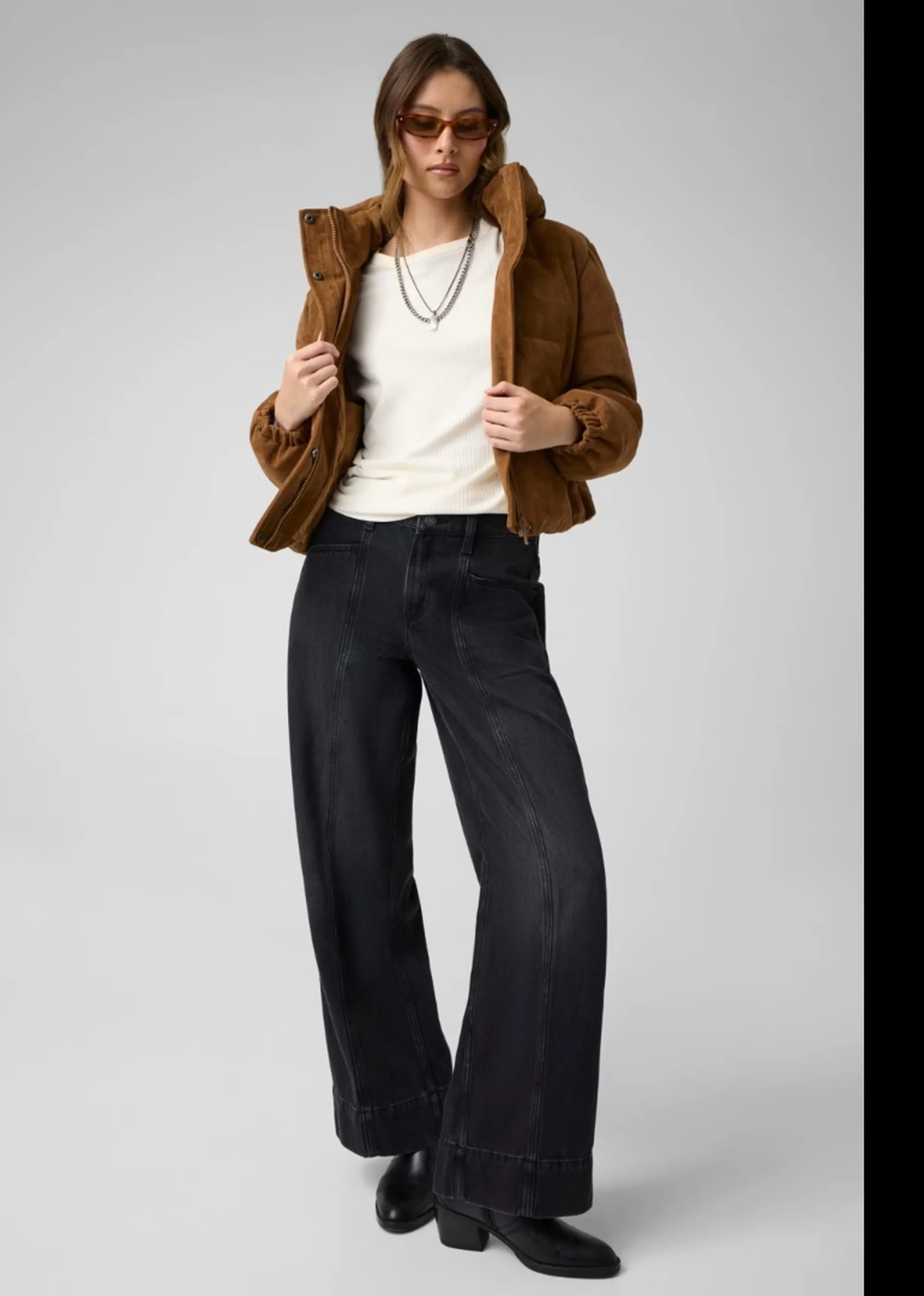 Guess Jeans B'Short Padded Faux Leather Jacket' Brown W6Bl26K5698 197622