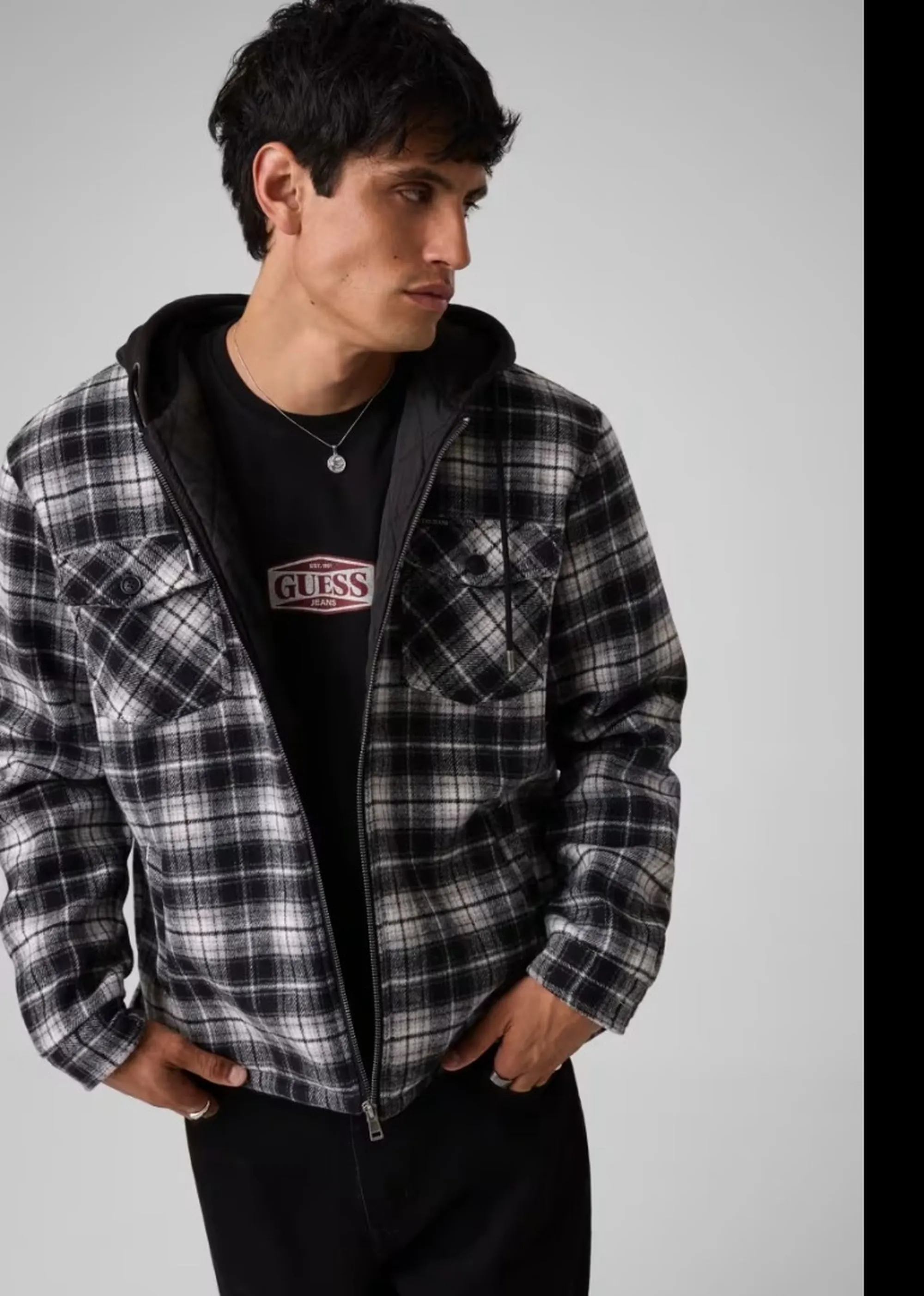 Guess Jeans B'Flannel Jacket' Grey M6Bl81W5760 187175