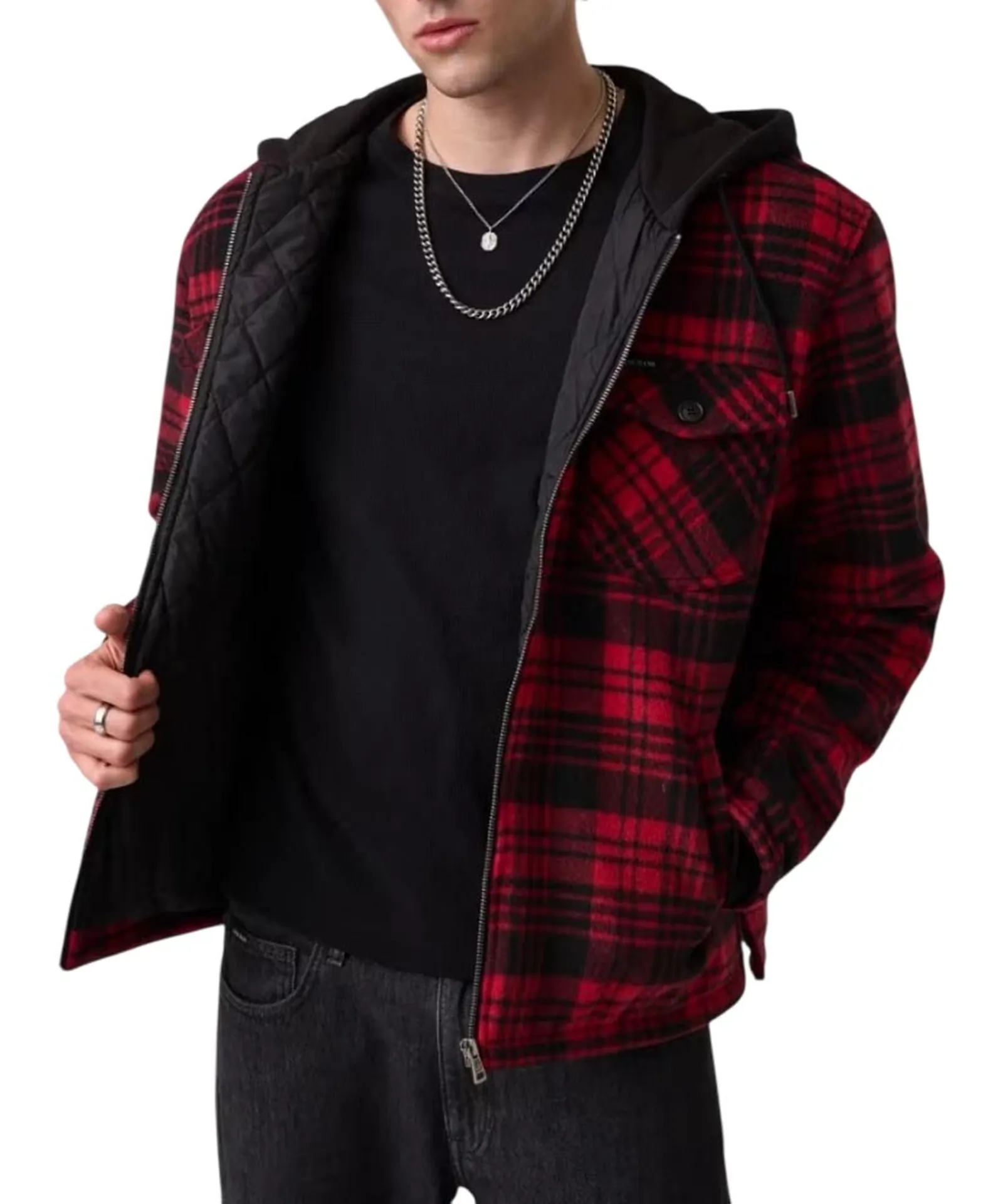 Guess Jeans Giubbino Di Flanella Rosso M6Bl81W5760 187786
