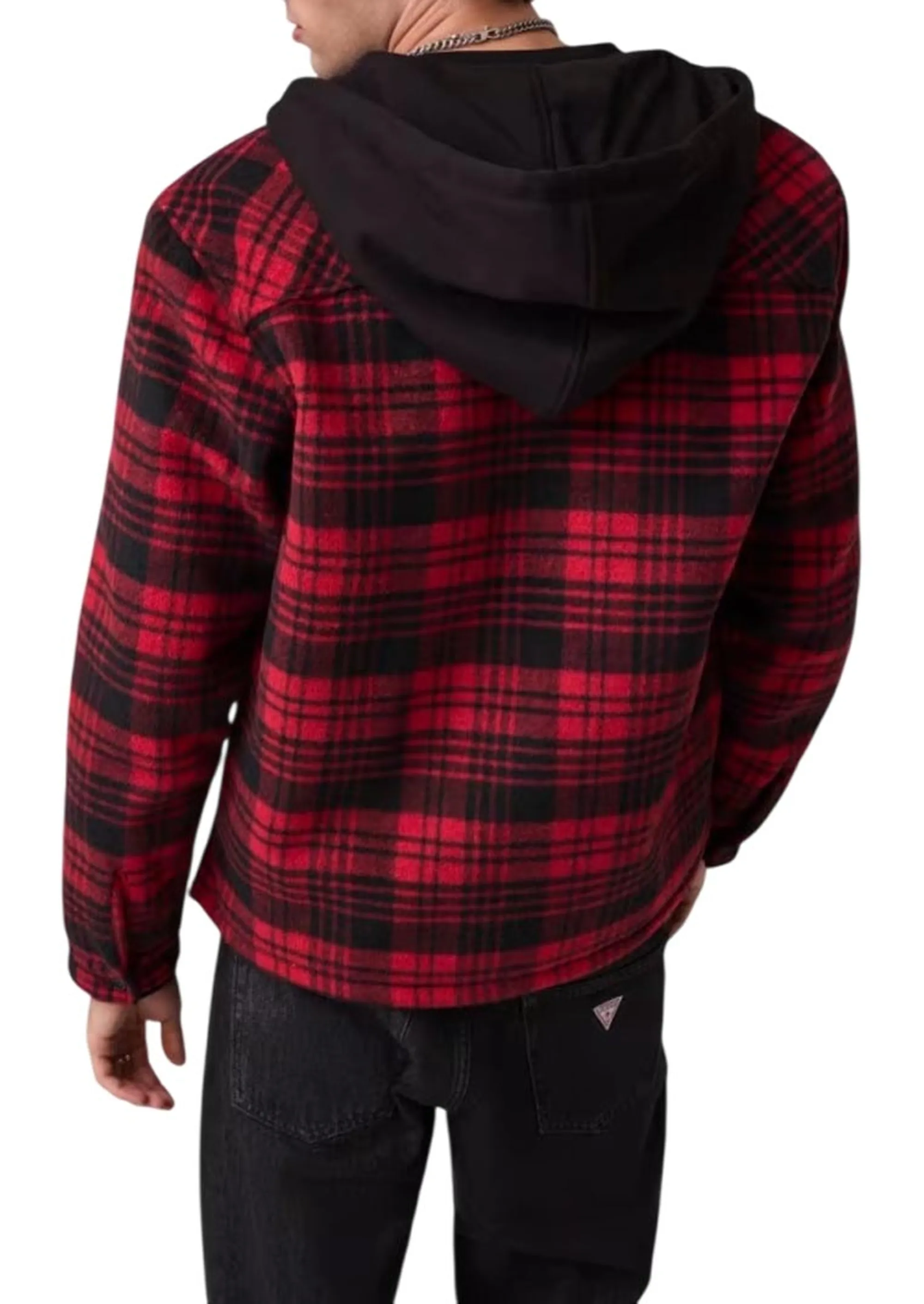 Guess Jeans Giubbino Di Flanella Rosso M6Bl81W5760 187787
