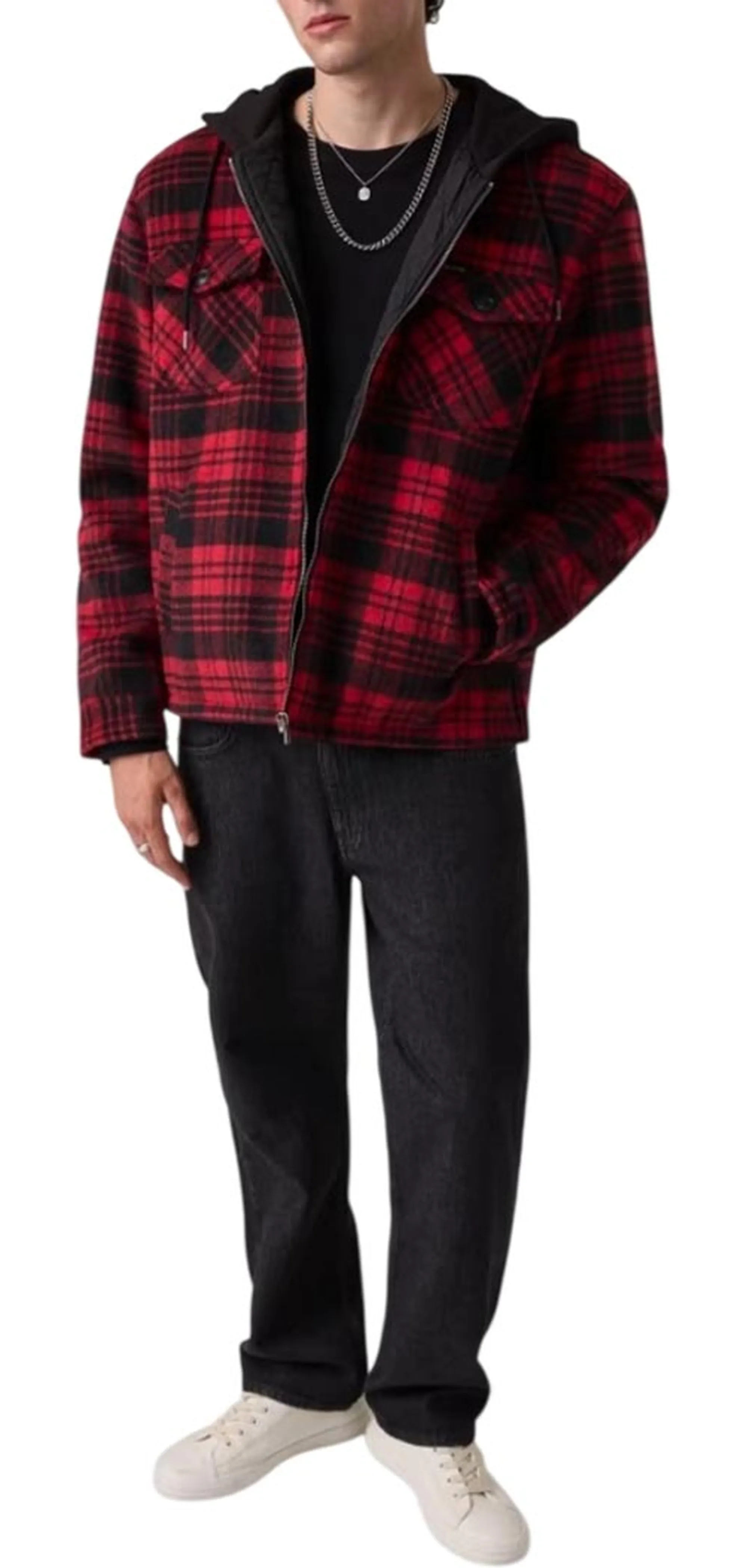 Guess Jeans Giubbino Di Flanella Rosso M6Bl81W5760 187788