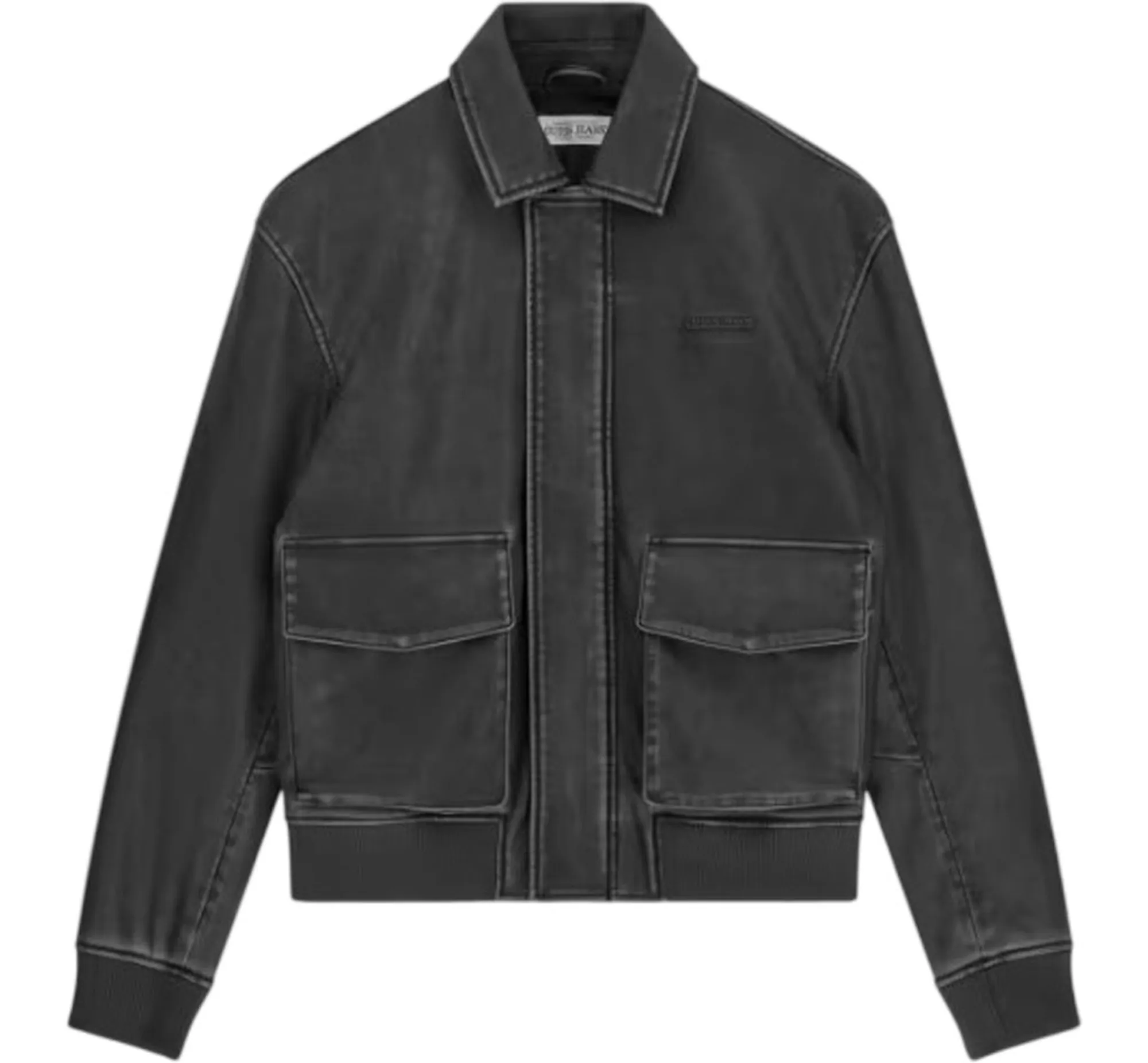 Guess Jeans B'Faux Leather Jacket' Black M6Bl71K7176 196098