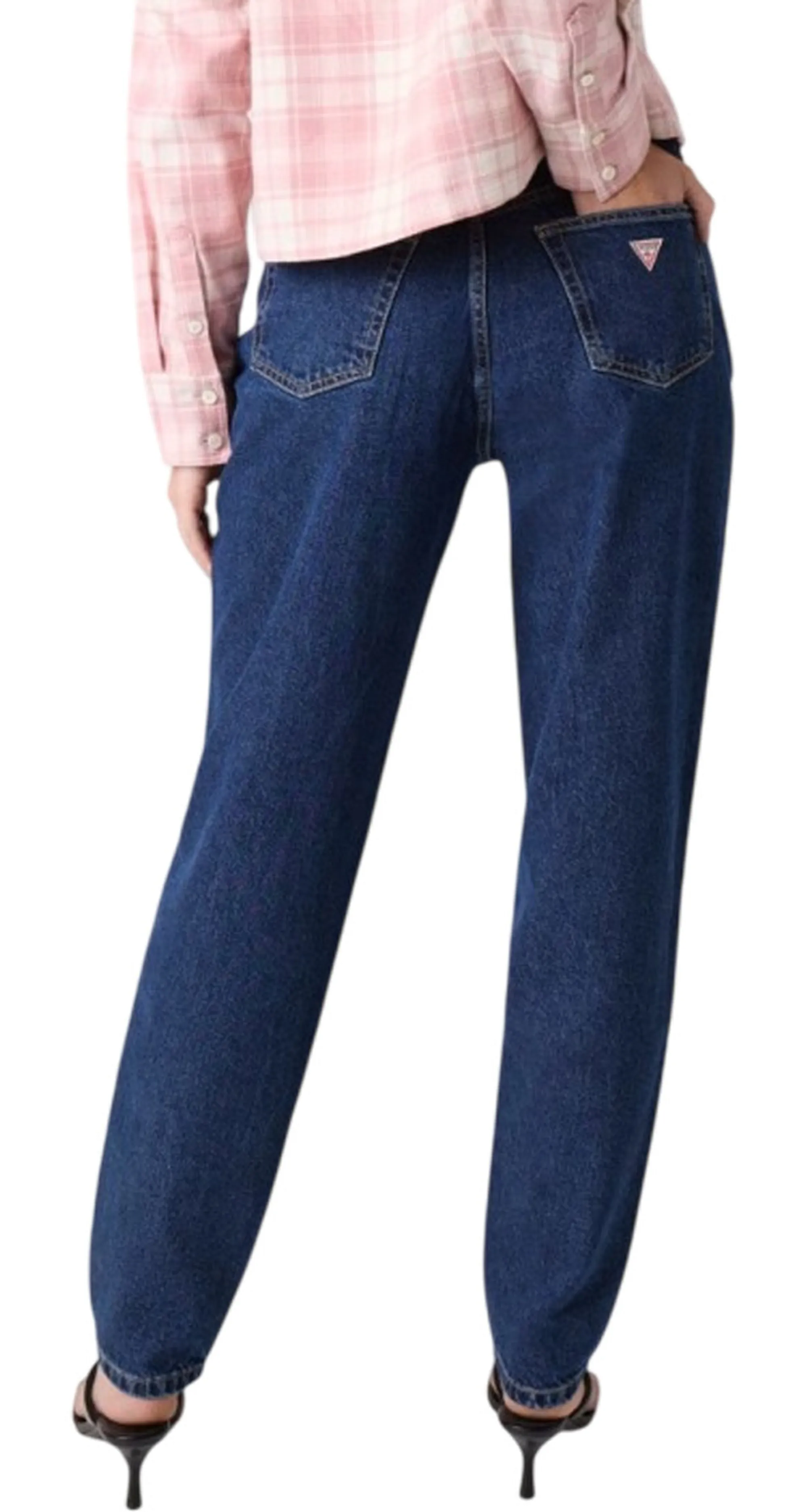Guess Jeans B'Jeans G06 Mom' Blue Denim W4Ya0Dd5Cc2 188068