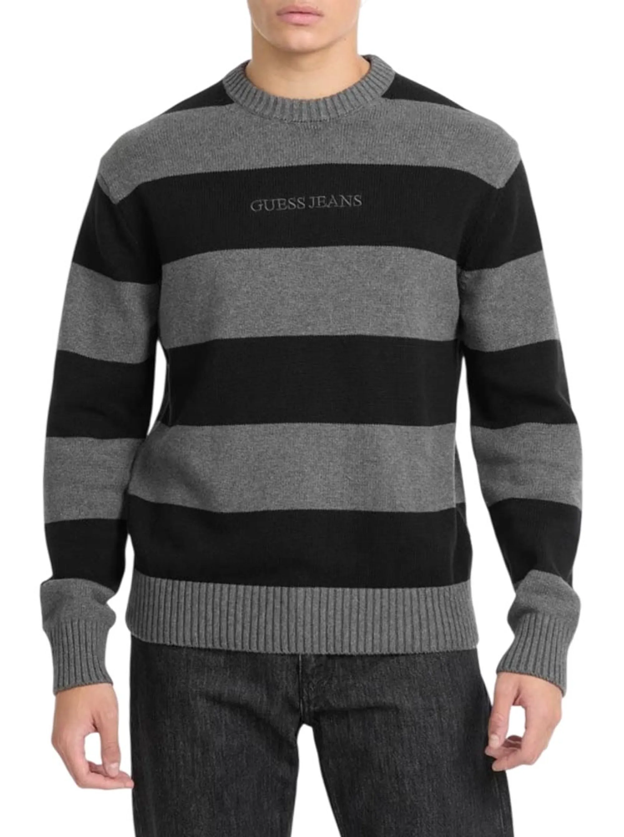 Guess Jeans Maglia A Strisce Nero M4Br37Z3Hm1 187682