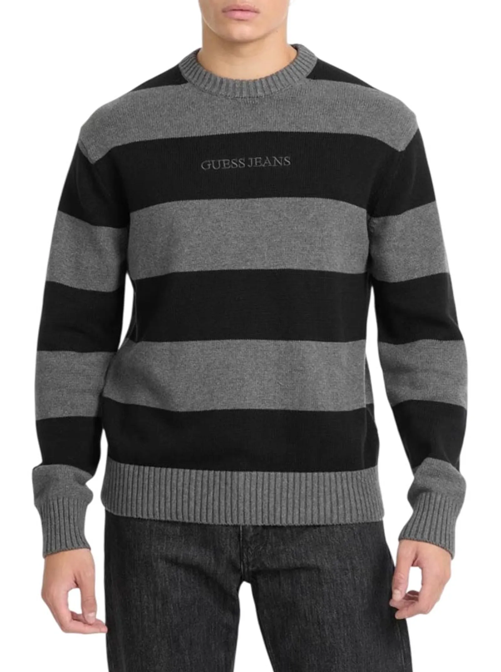 Guess Jeans Maglia A Strisce Nero M4Br37Z3Hm1 187682