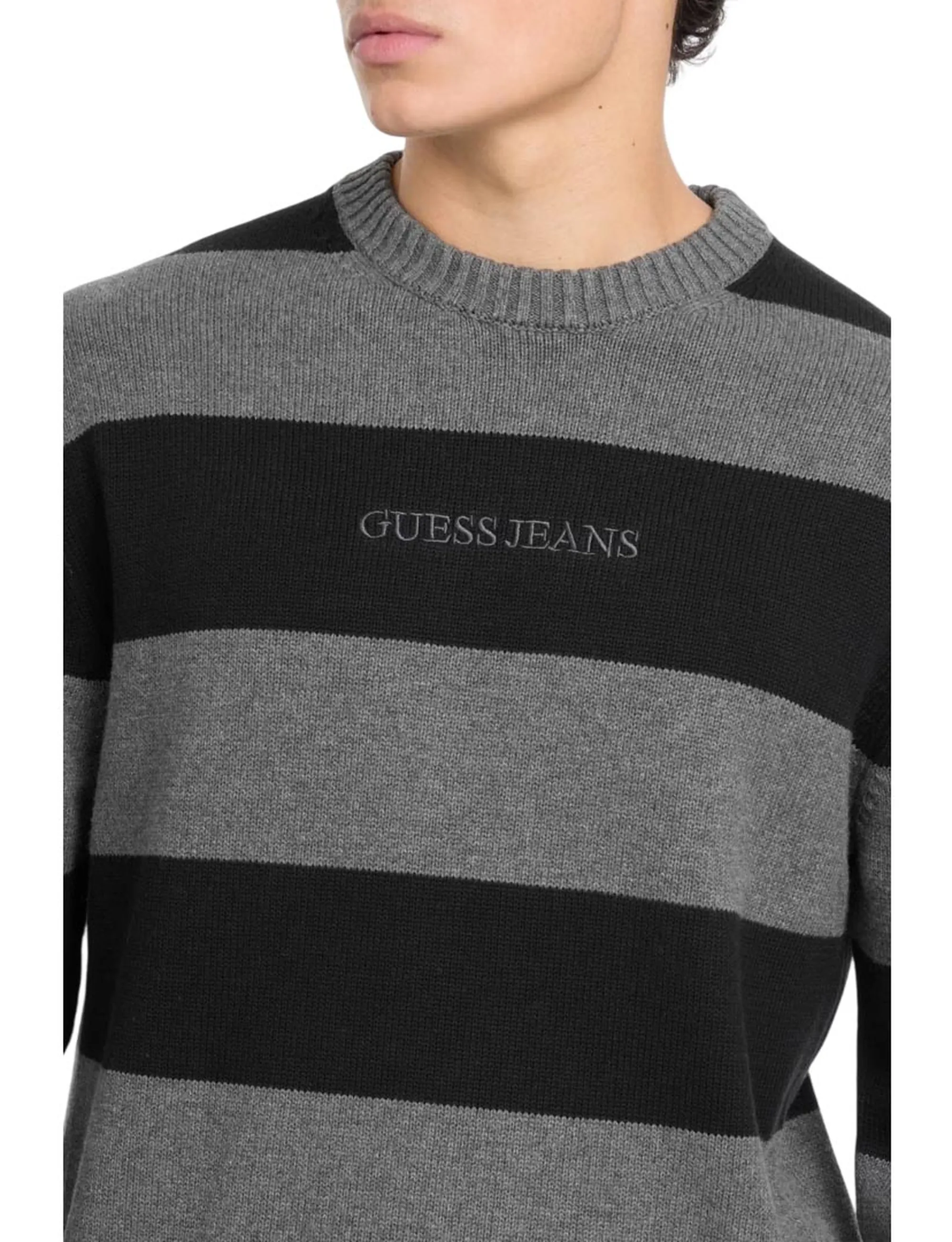 Guess Jeans Maglia A Strisce Nero M4Br37Z3Hm1 187684