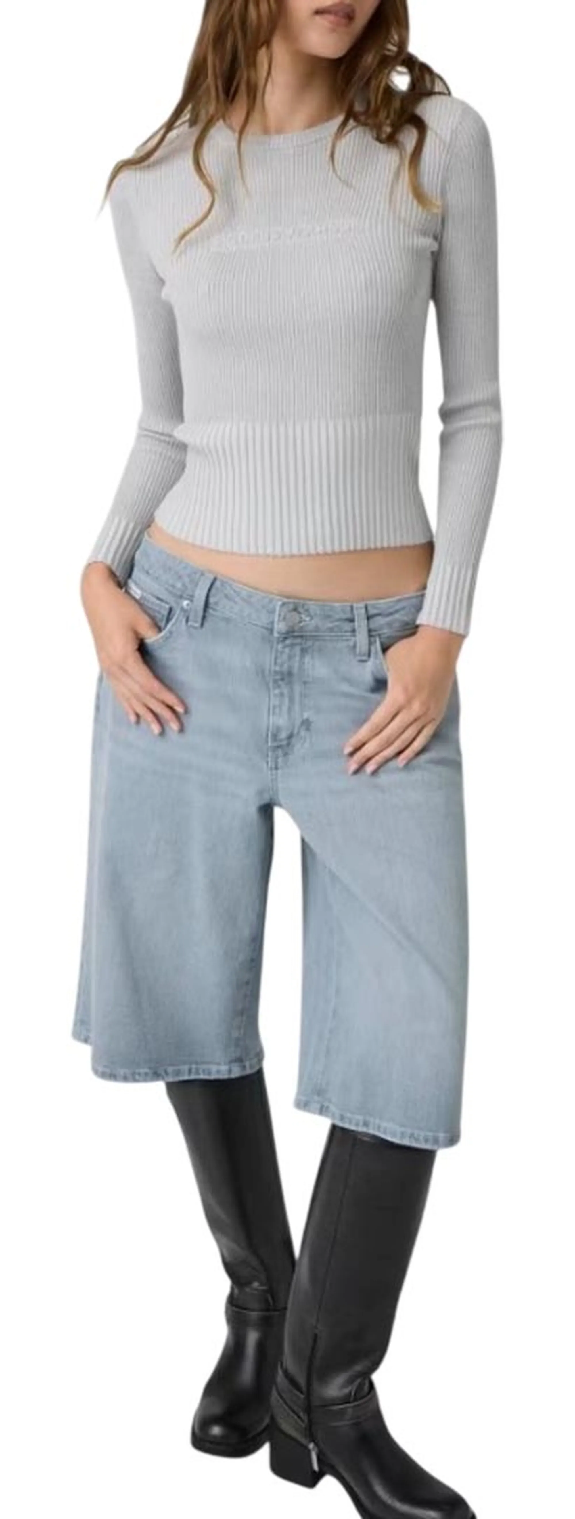 Guess Jeans B'Shirt With Embossed Logo' Grey W6Br04Z1247 196187