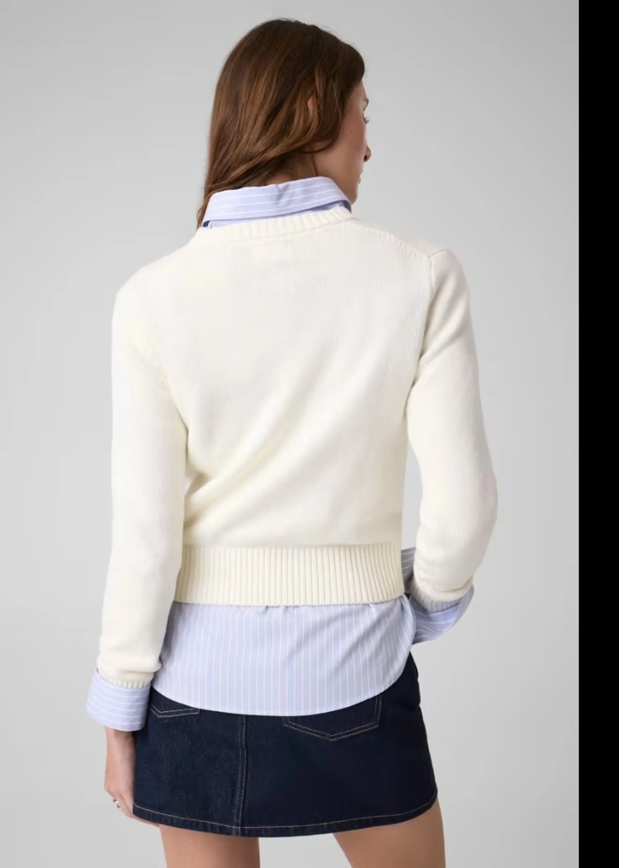 Guess Jeans B'Sweater With Inlay Logo' White W4Br10Z3Hm1 187185