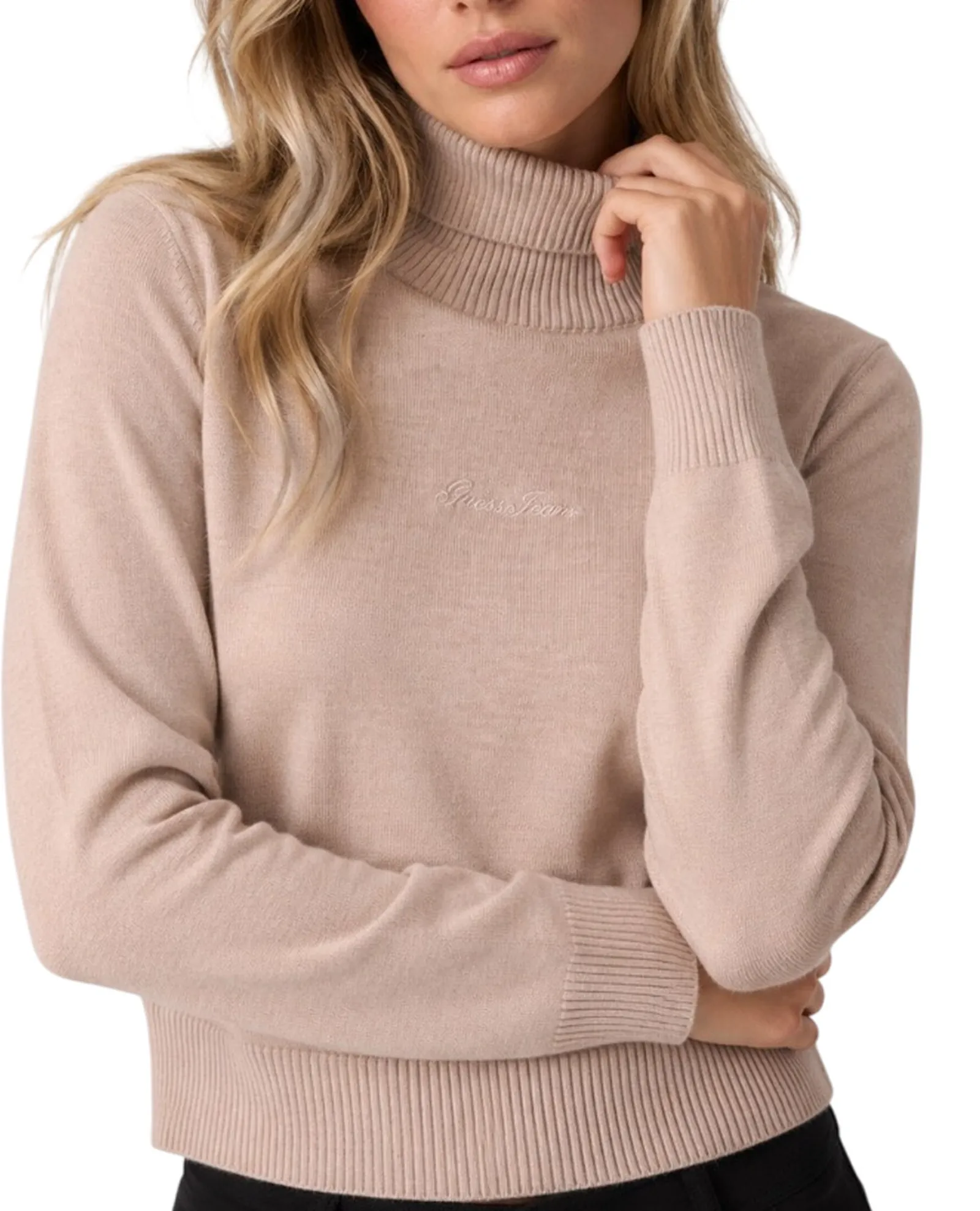 Guess Jeans Maglia In Misto Lana Beige W6Br03Z1246 188856