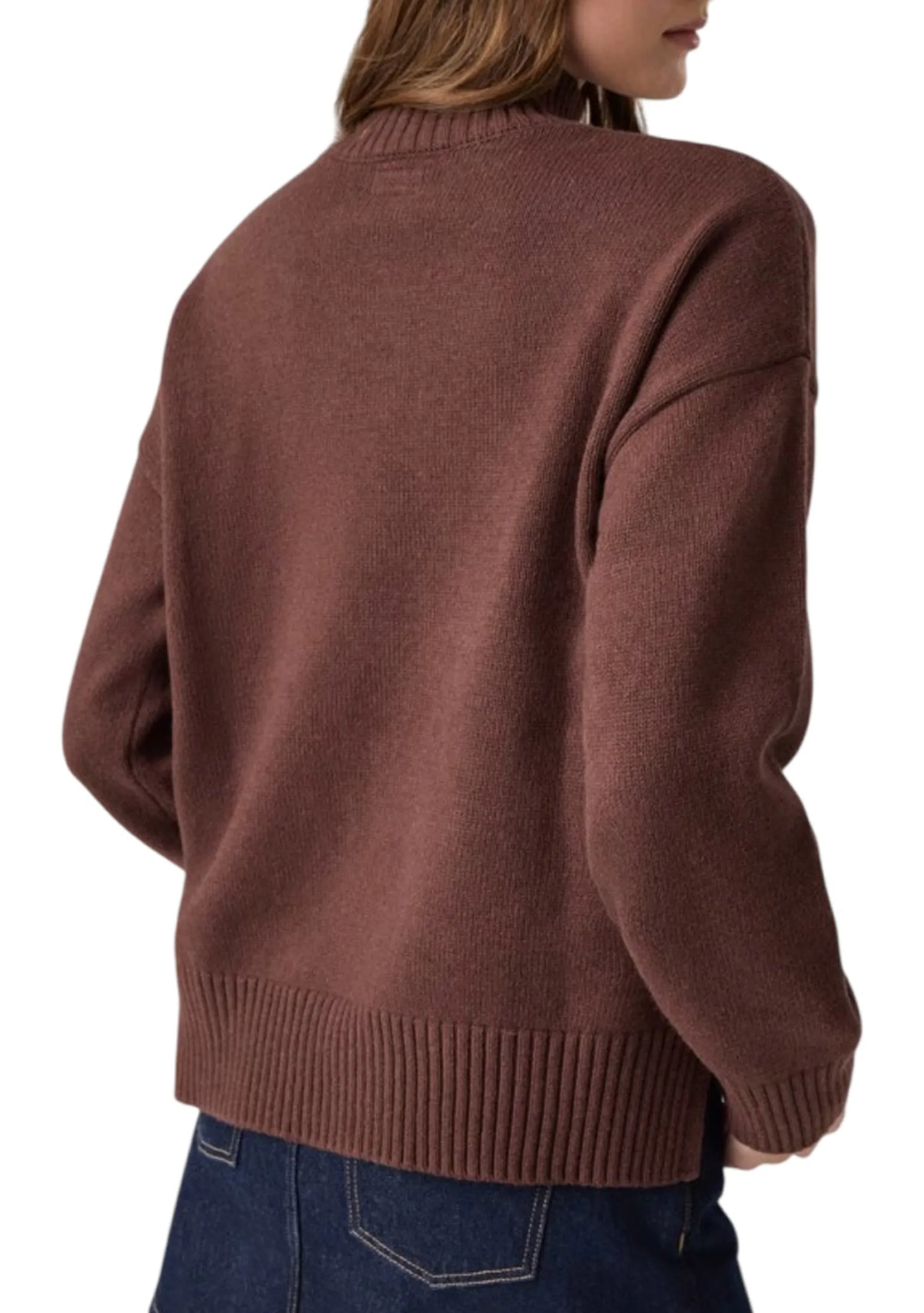 Guess Jeans B'Wool Blend Sweater' Brown W6Br09Z1252 188076